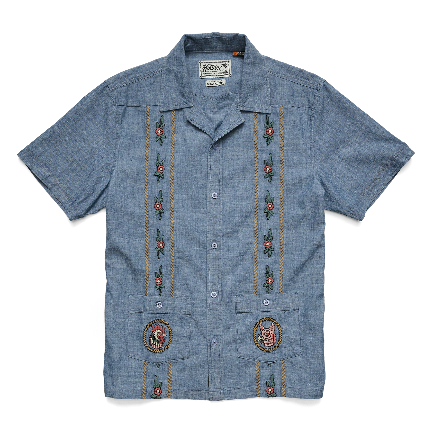 HFTTMM Guayabera Shirt - Sea Mist – HOWLER BROTHERS