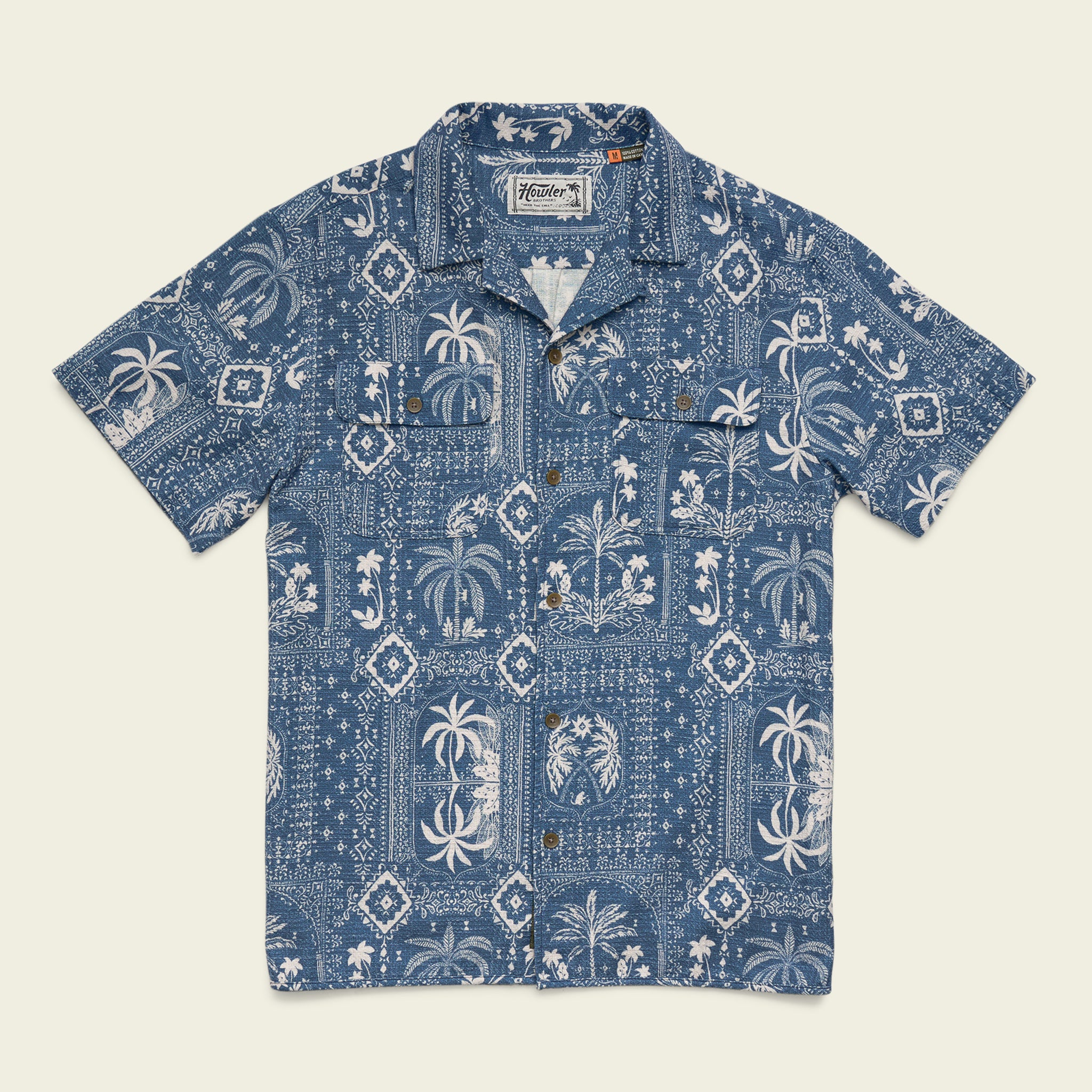 【sa-chi】roughlow ブラウス Shores Club Shirt - Palmetto Prophecy : Storm Blue – HOWLER BROTHERS
