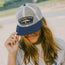UVA Feedstore Snapback - Parchment / Blue