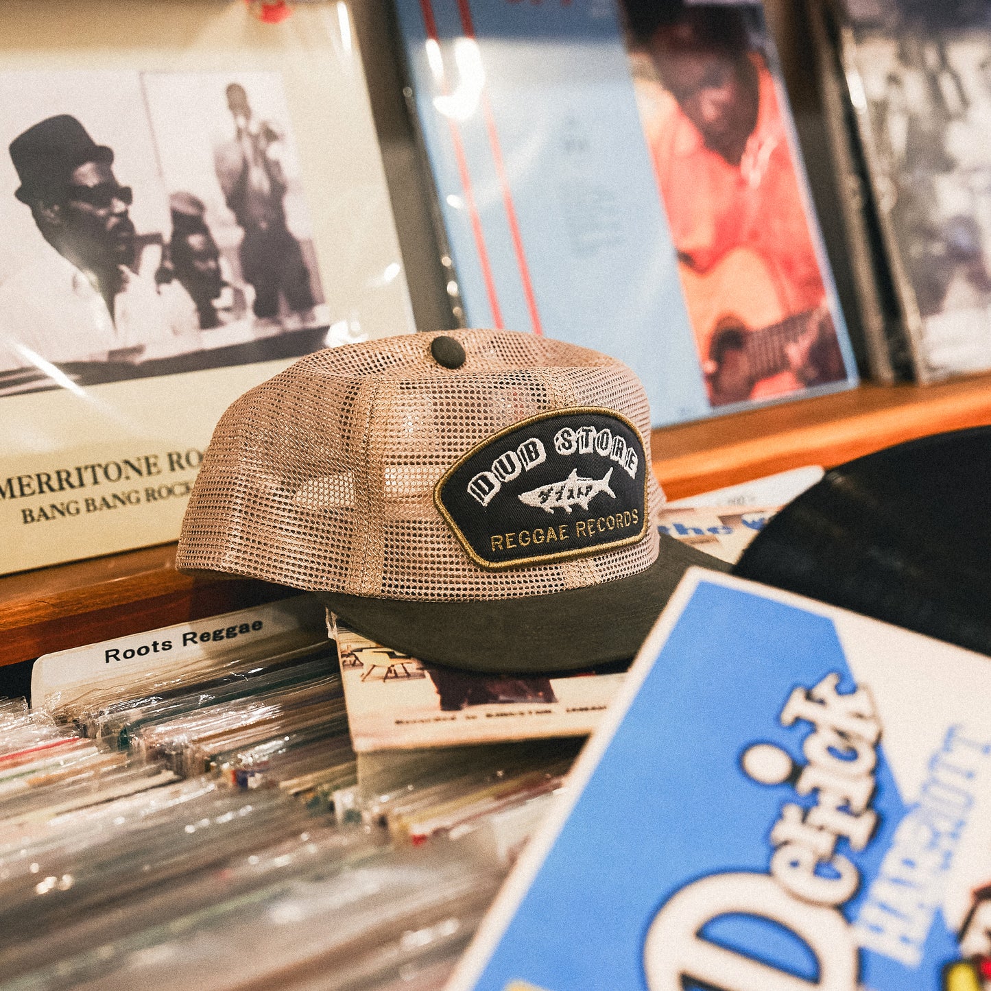 Dub Store Feedstore Snapback - Tan / Olive