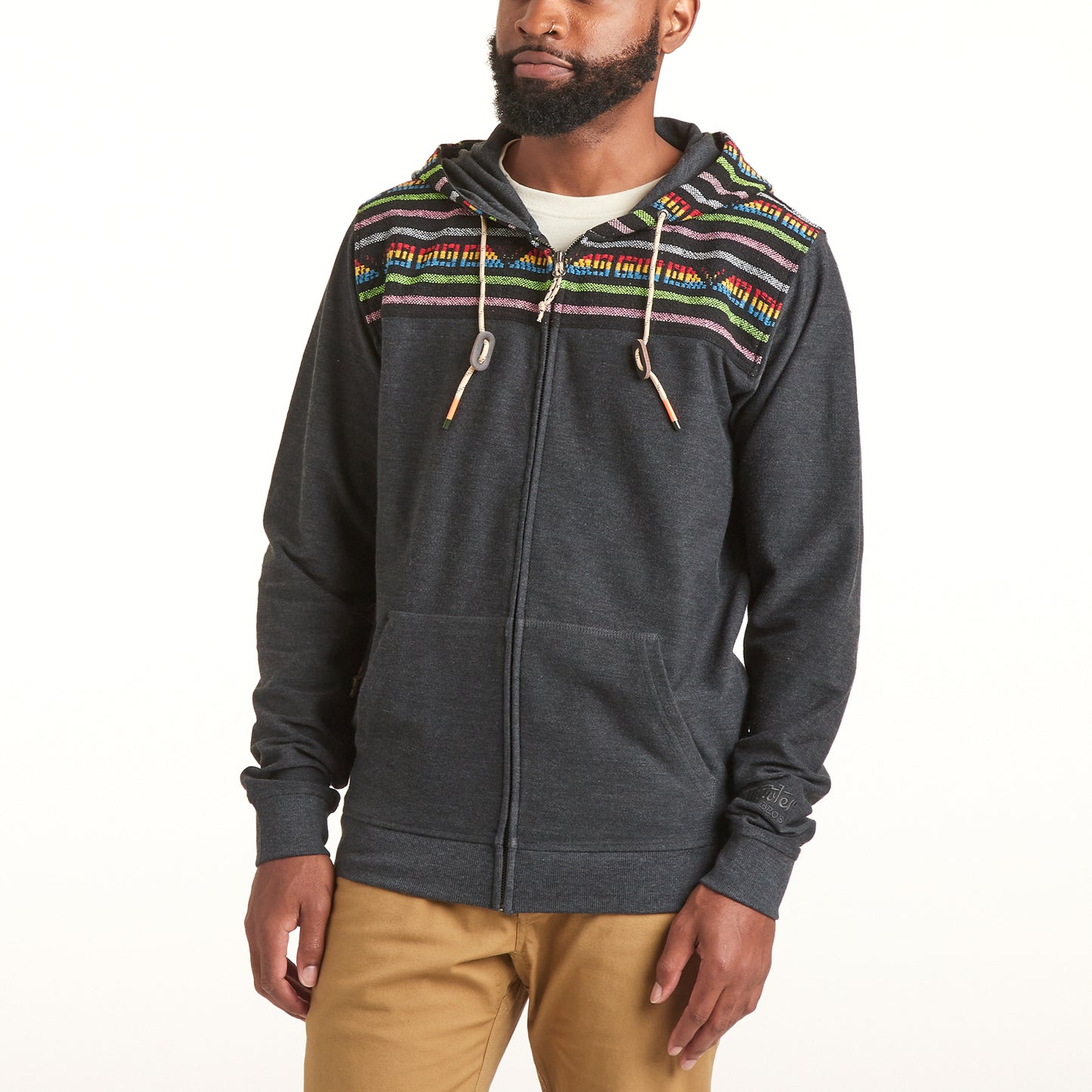 Shaman Hoodie - Antique Black / Kwanti Jacquard