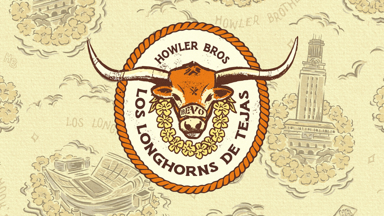Los Longhorns de Tejas Collection Drop 3 by Howler Brothers (An Official Collaboration with UT)