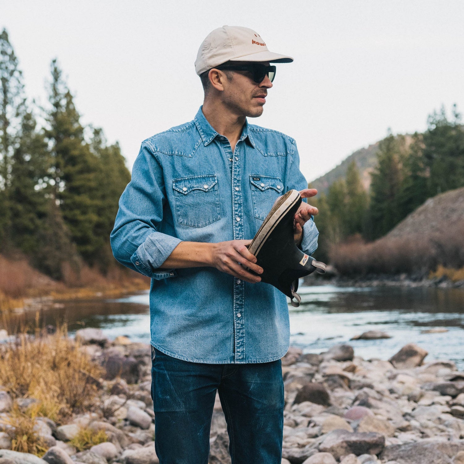 Dust Up Denim Snapshirt