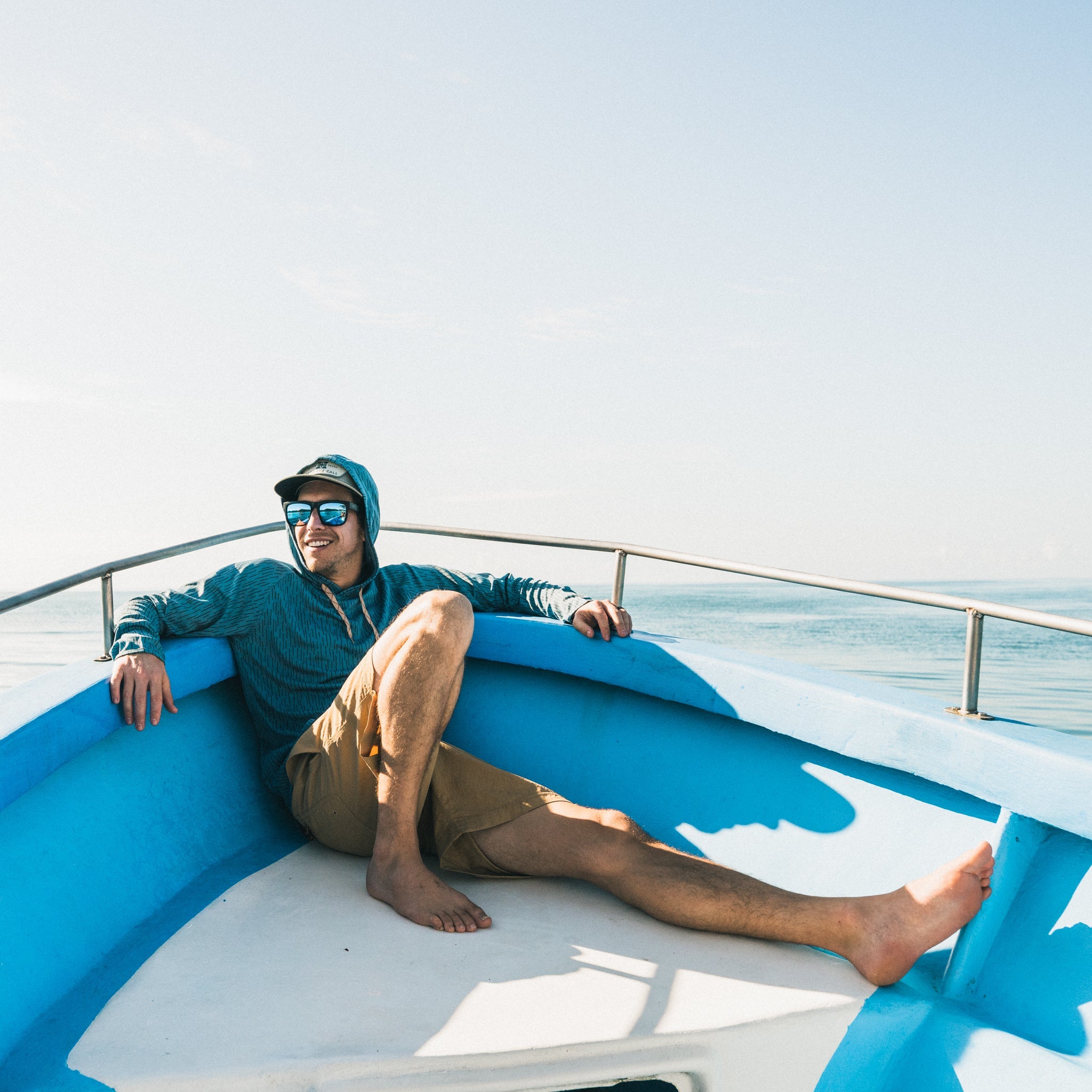 Loggerhead Hoodie - Deluge Camo : Pacific Blue – HOWLER BROTHERS