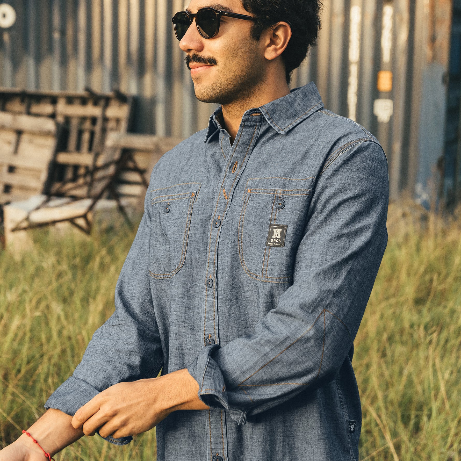 Tallier Work Shirt - Washed Blue Chambray – HOWLER BROTHERS