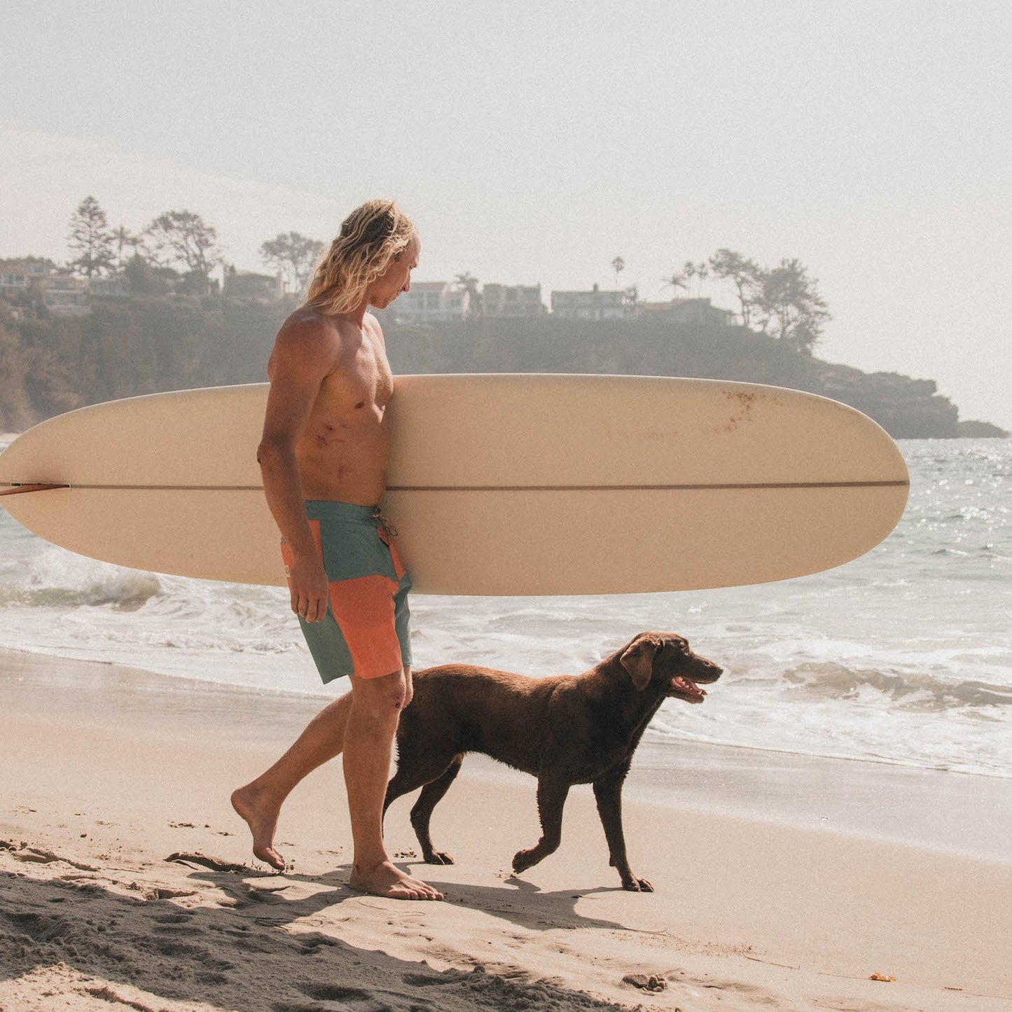 Buchannon Boardshorts 18" - HB Chargers : Aqua / Coral