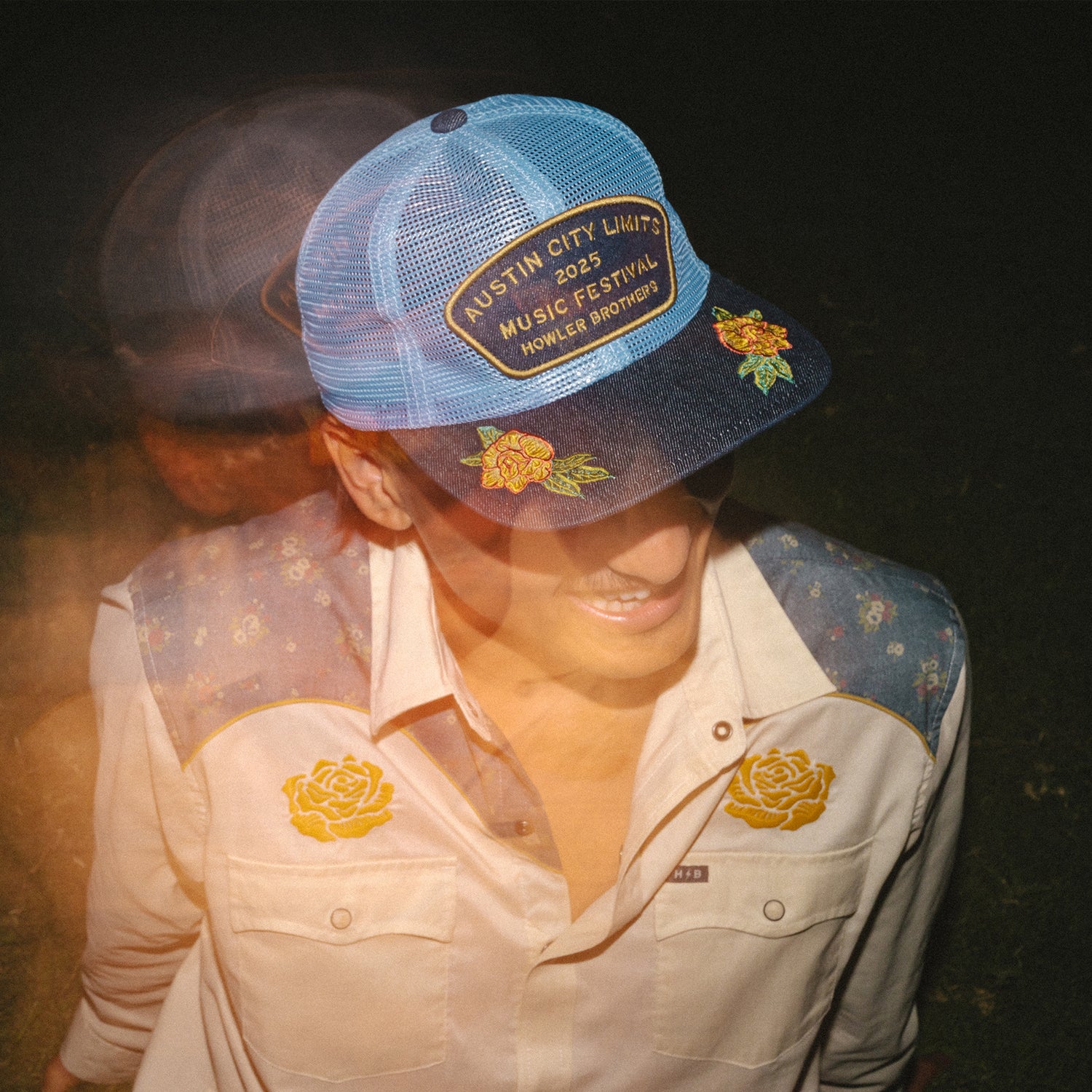 ACL Fest 2025 Feedstore Snapback - Blues n’ Roses