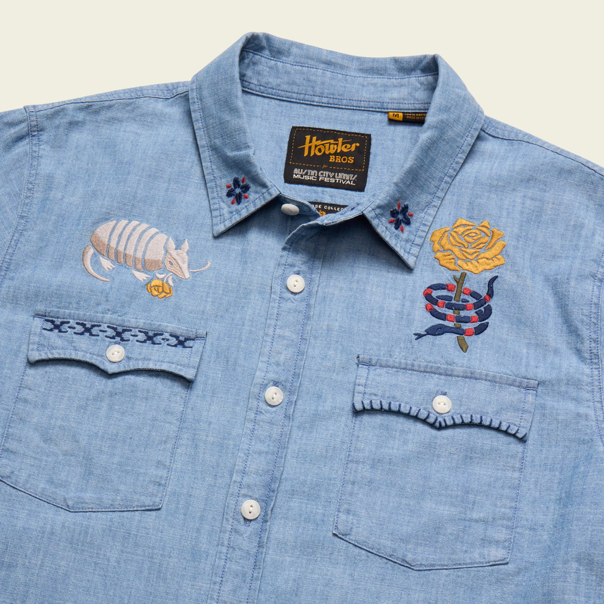 ACL Fest 2026 Novato Shirt - Washed Indigo : Chambray - View 3