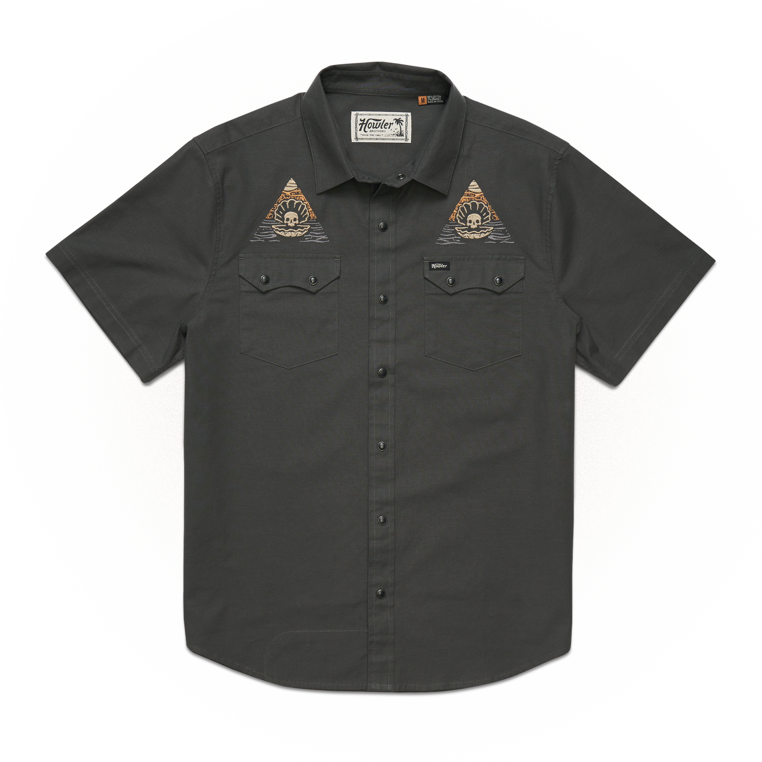 Bermuda Triangle Crosscut Deluxe Shortsleeve Shirt - Deadly Triad : Antique Black