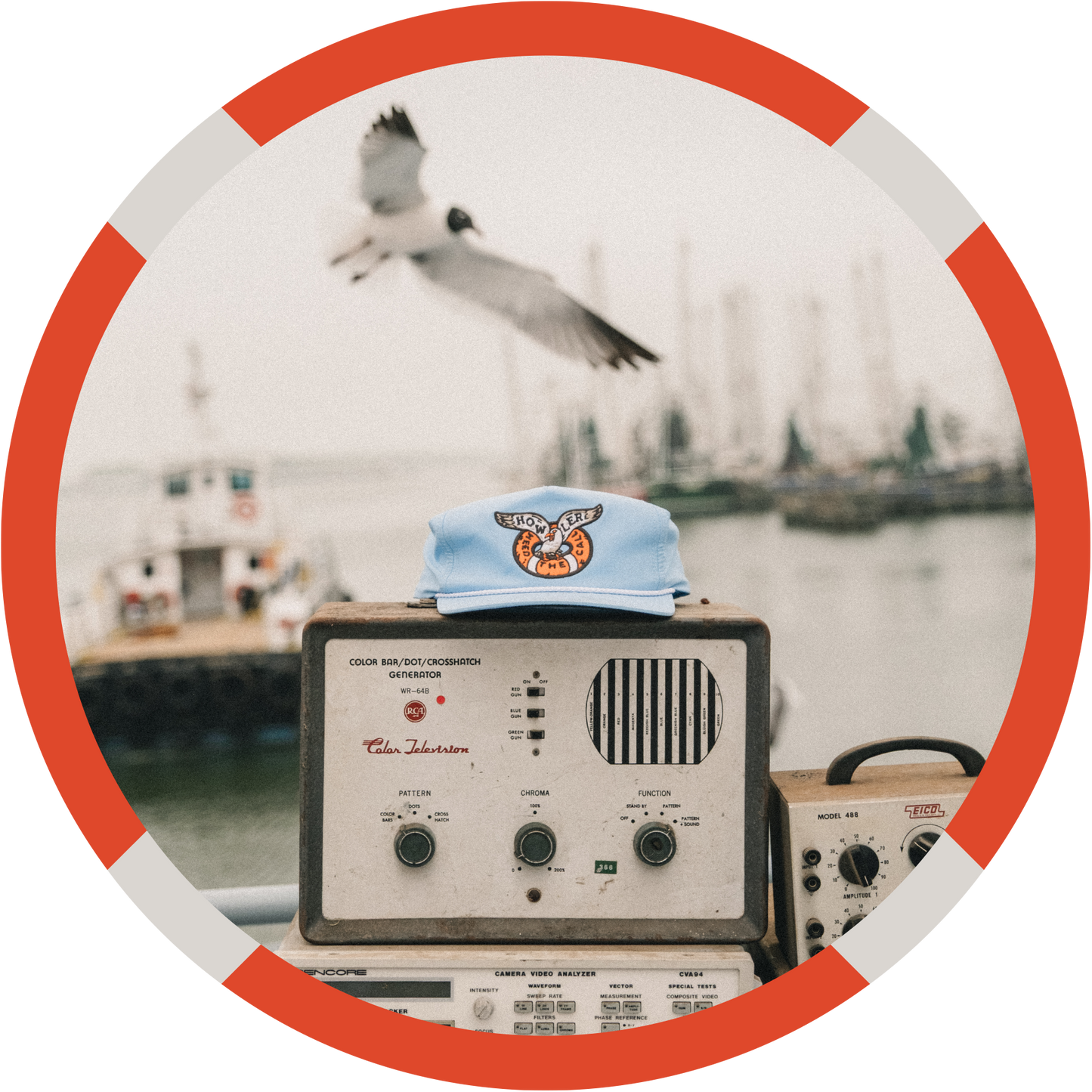 Bermuda Triangle Snapback - Buoy Bird : Sky Blue