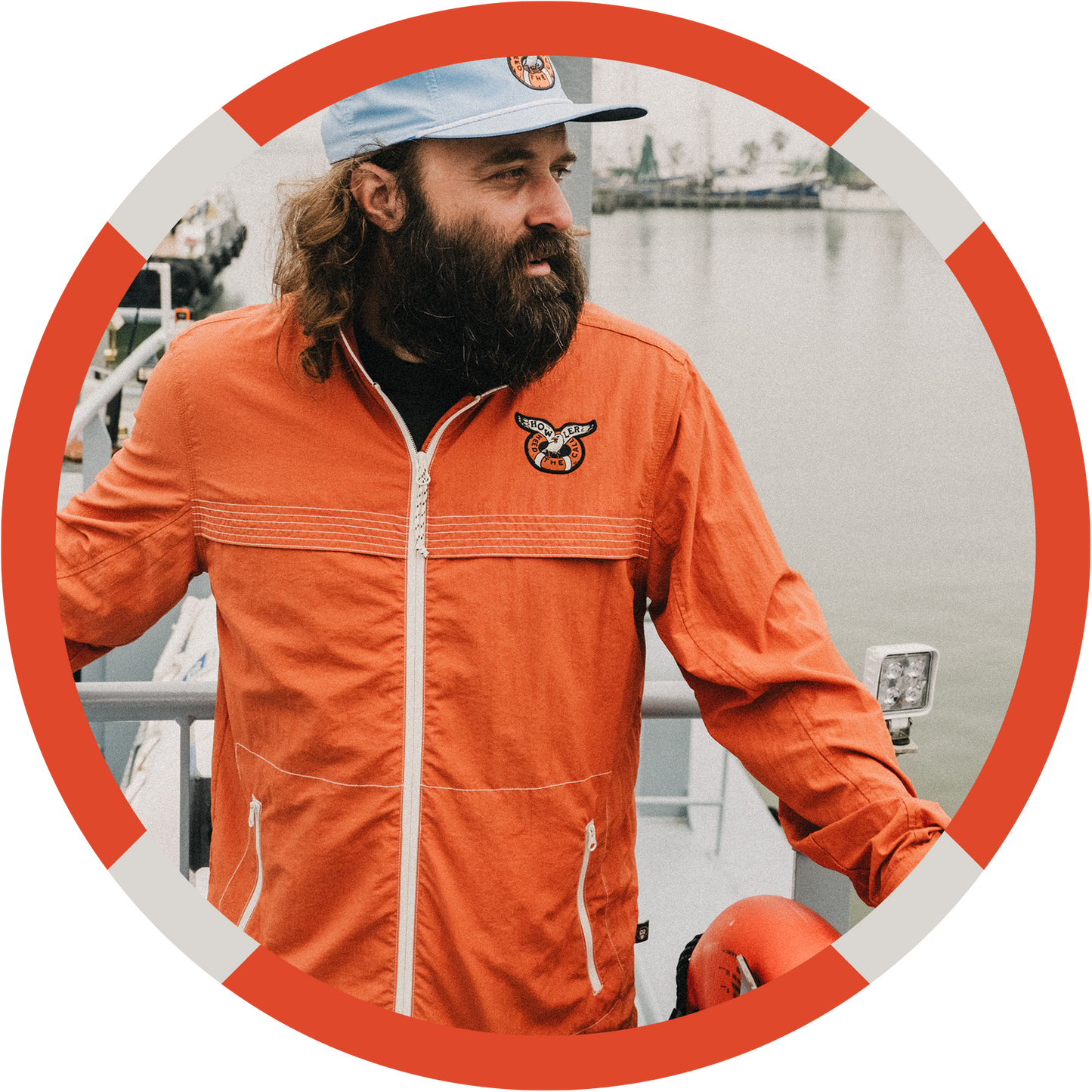 Bermuda Triangle Del Mar Session Shell - Buoy Red