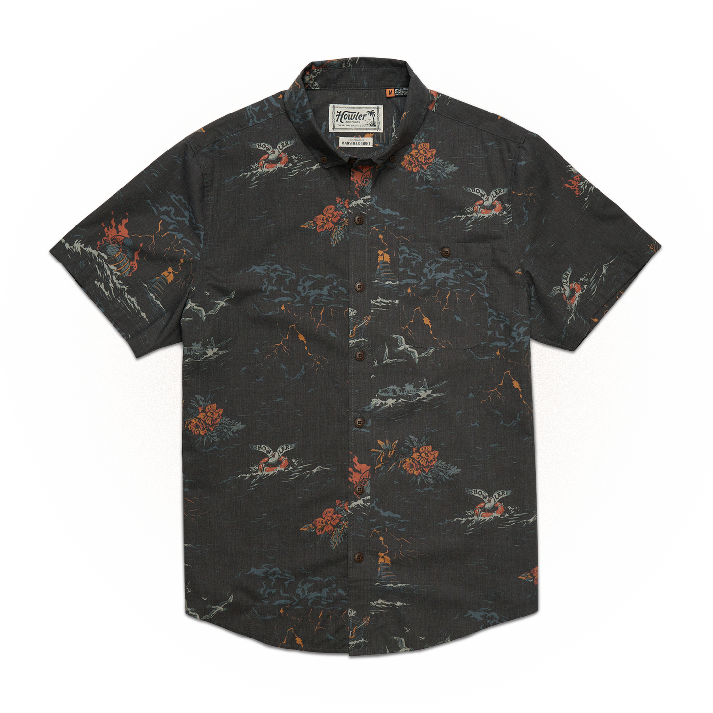 Bermuda Triangle Mansfield Shirt - Storm’s Eye : Antique Black