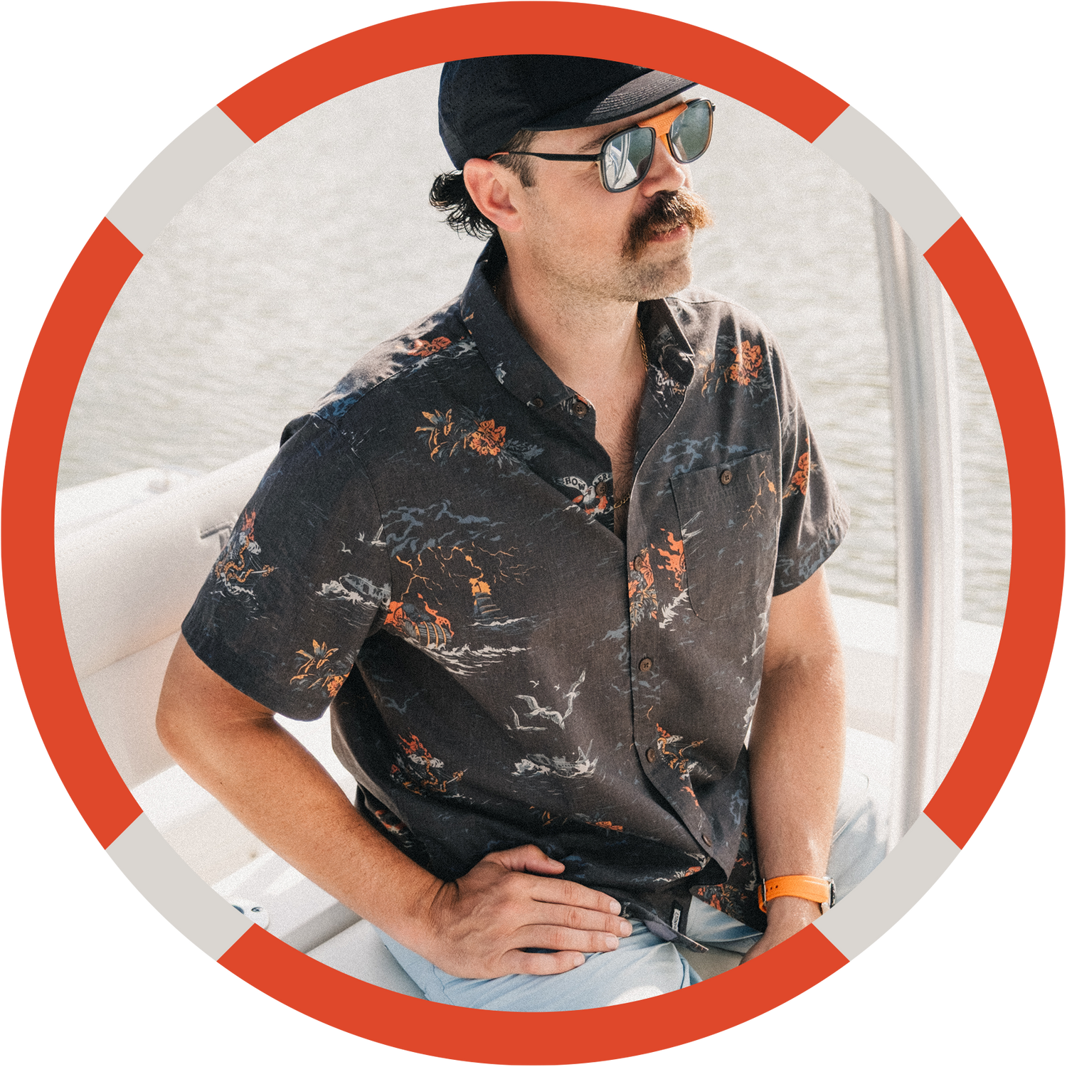 Bermuda Triangle Mansfield Shirt - Storm’s Eye : Antique Black
