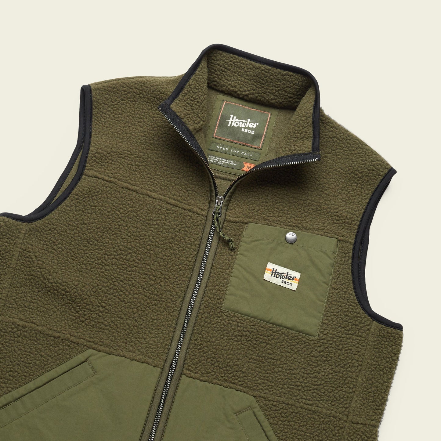 Chisos Fleece Vest - Hideout Green