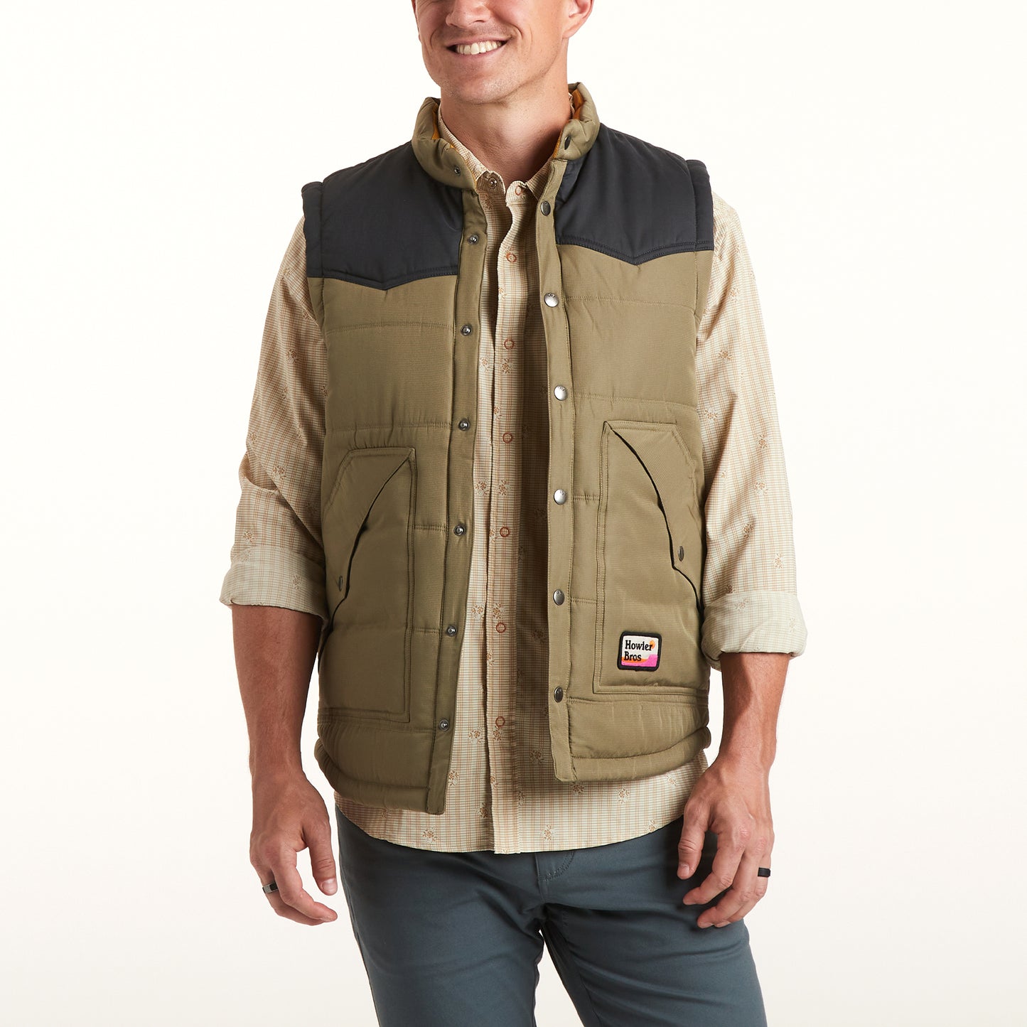 Rounder Vest - Mountain Green / Antique Black