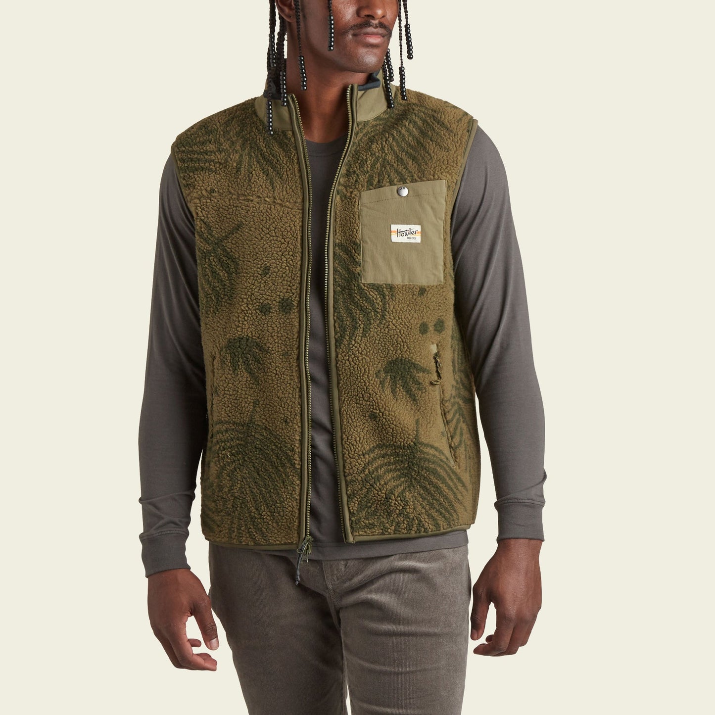 Chisos Fleece Vest - Forest Floor : Frond