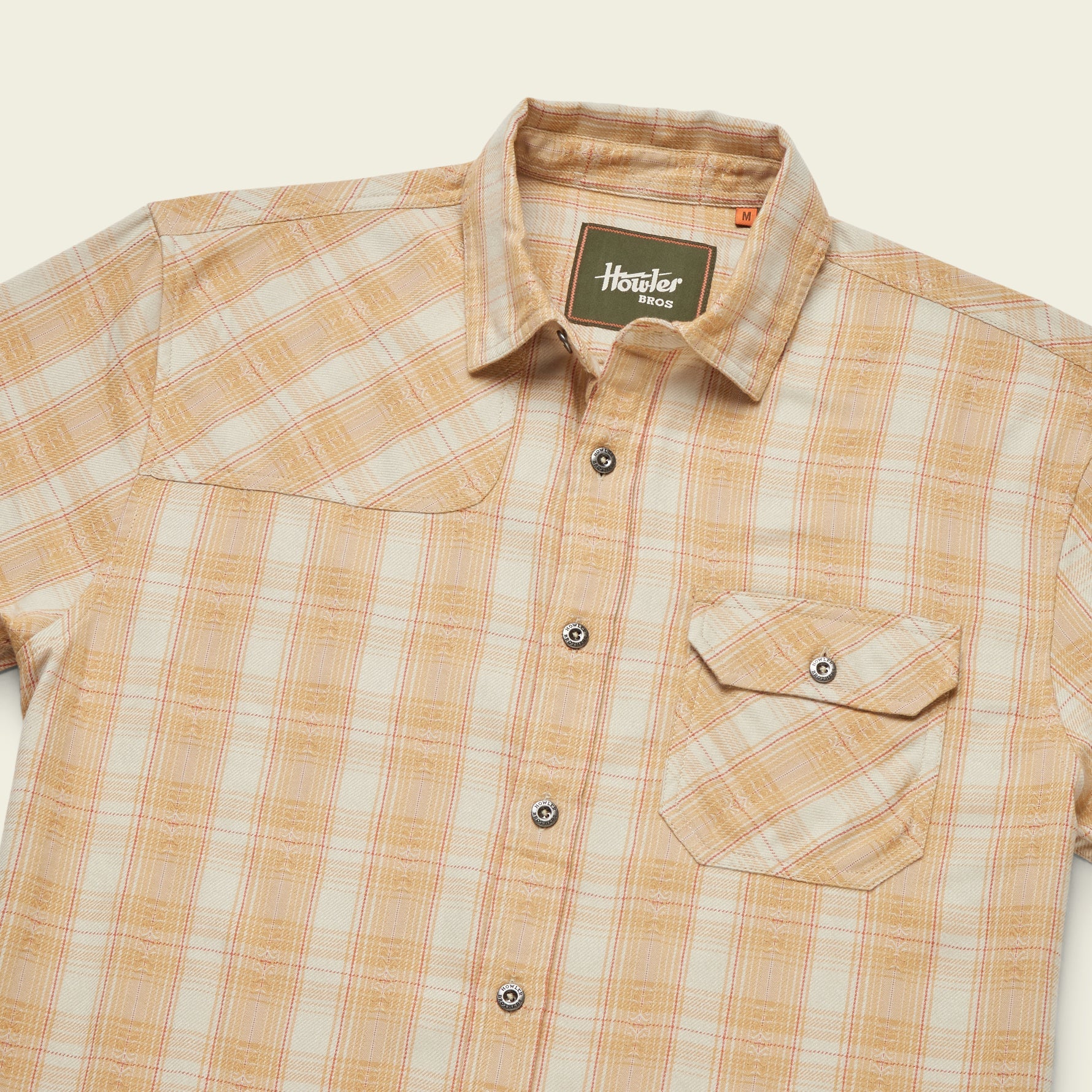 Howler Bros Shirt Mens Medium Harker cheapest Flannel Yellow Plaid Hunting Outdoor