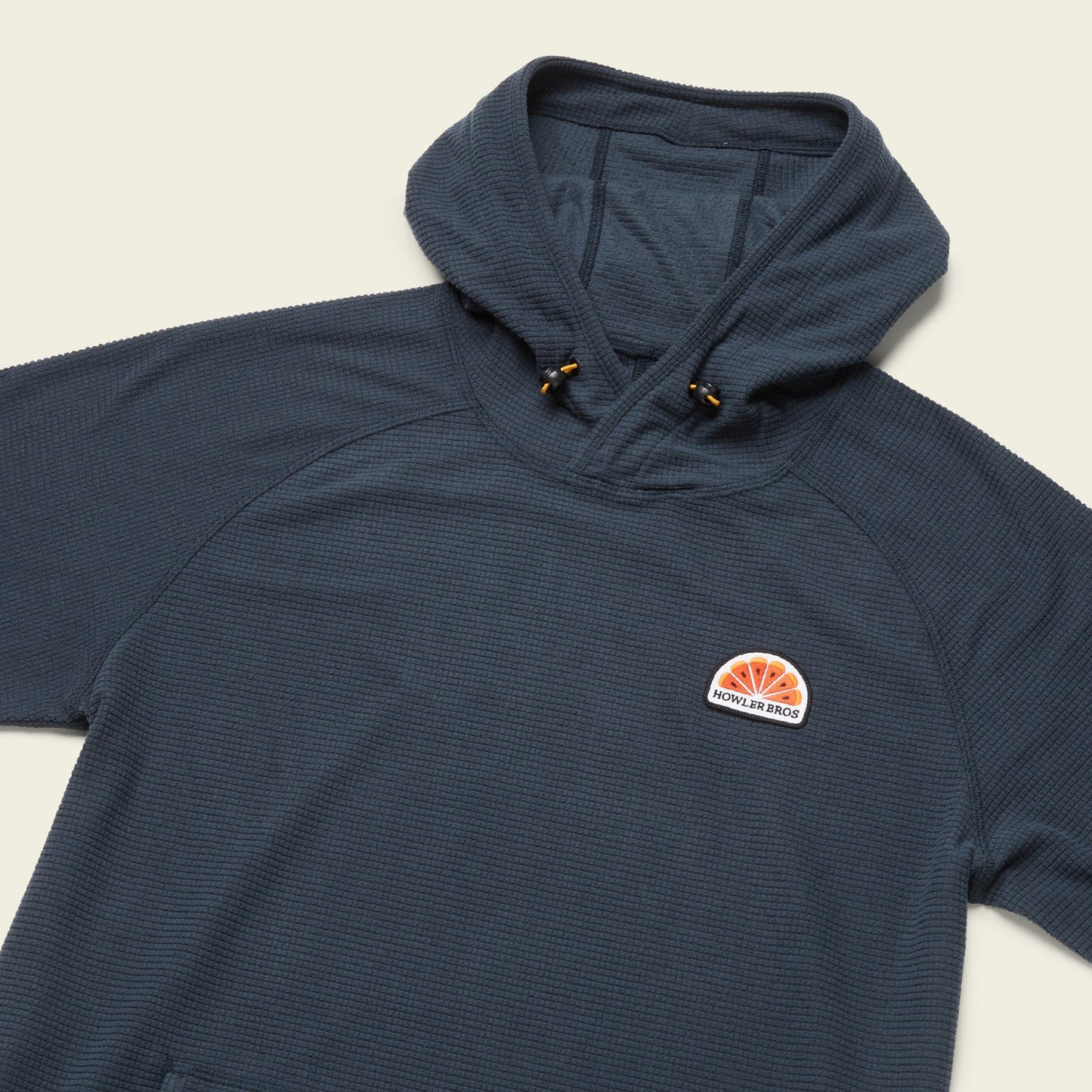 Palo Duro Grid Fleece Hoodie - Naval Blue