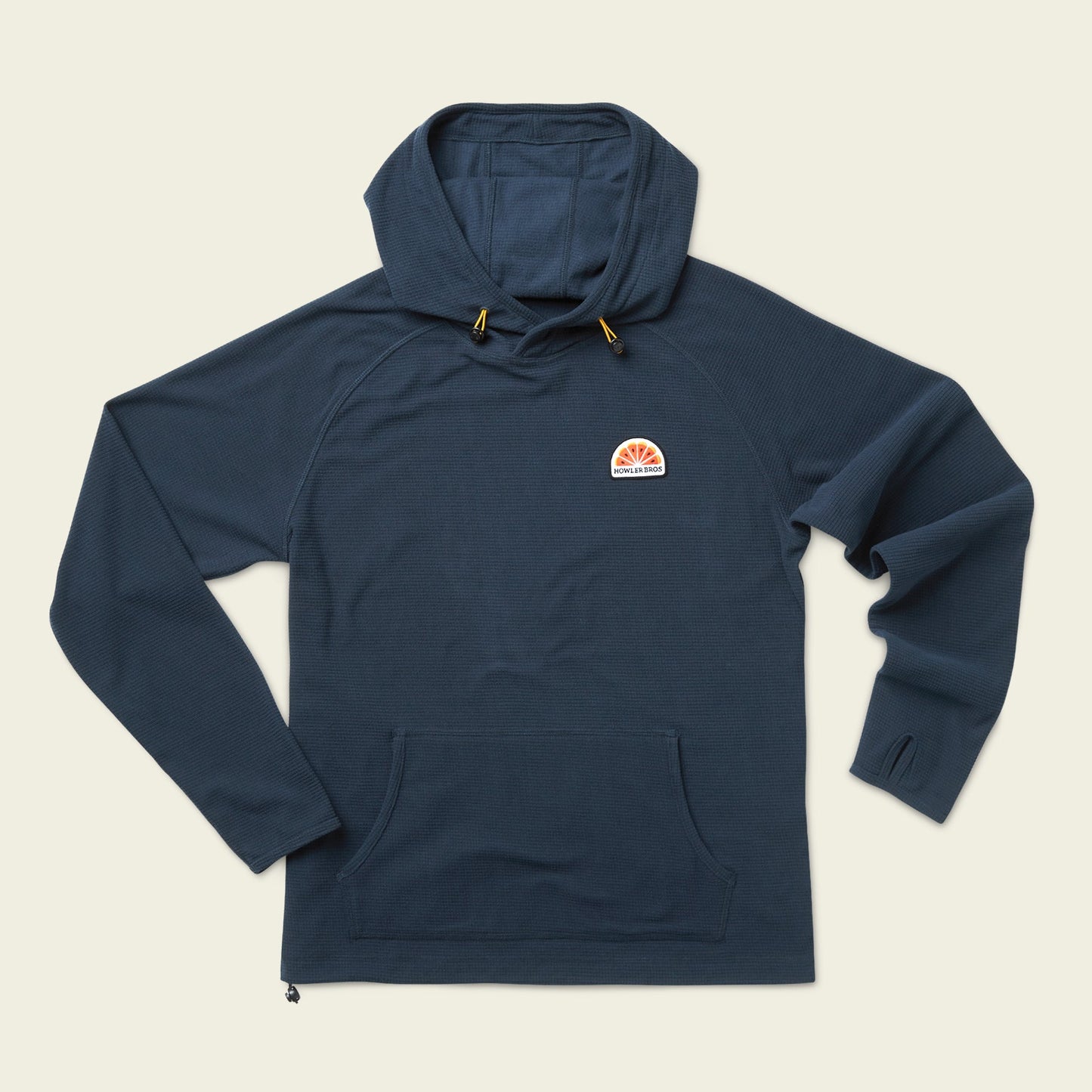 Palo Duro Grid Fleece Hoodie - Naval Blue