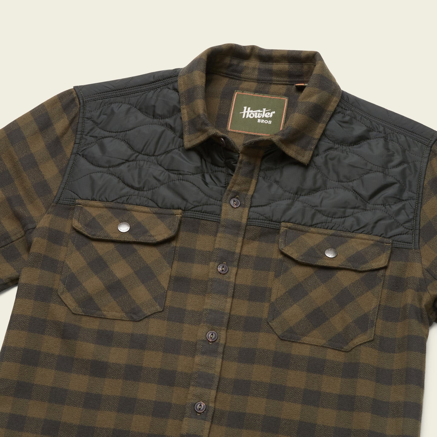 Quintana Quilted Flannel - Cody Check : Antique Black