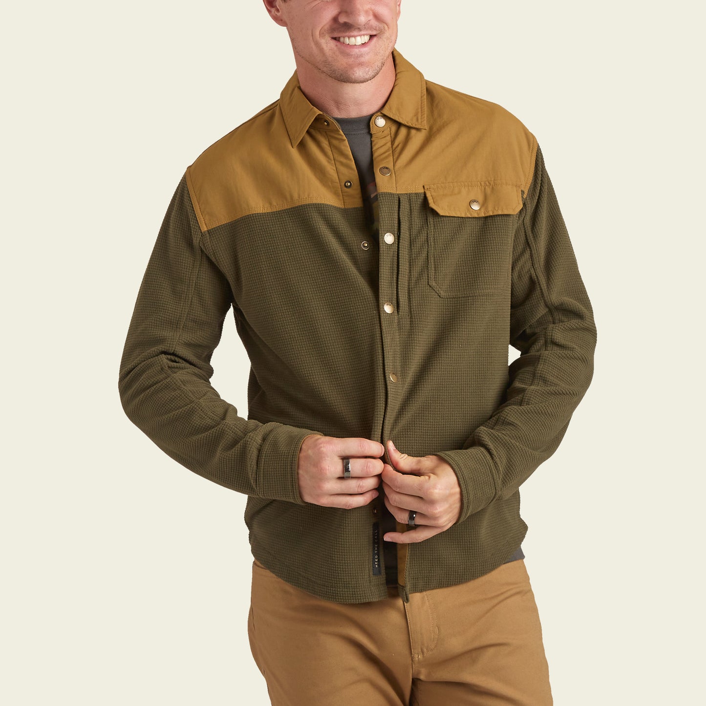 Vapors Grid Fleece Overshirt