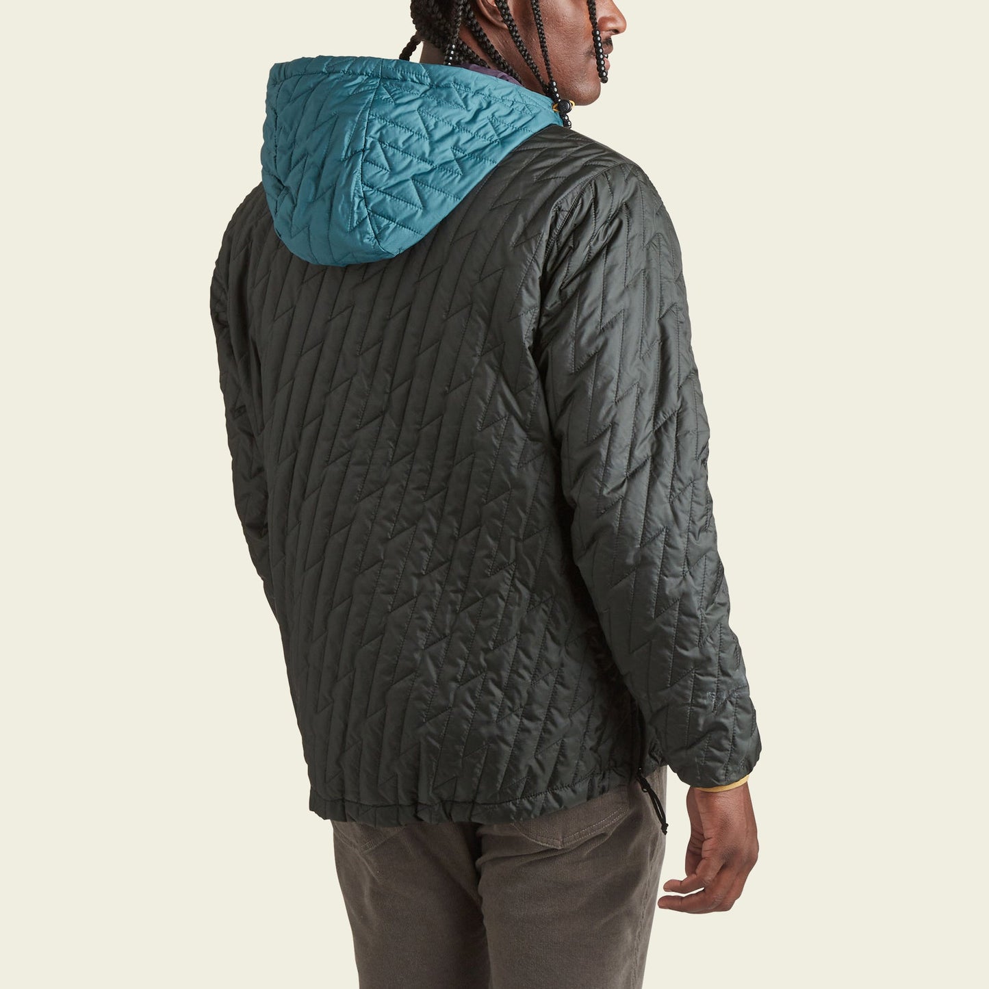 Voltage Quilted Pullover - Black n' Blue