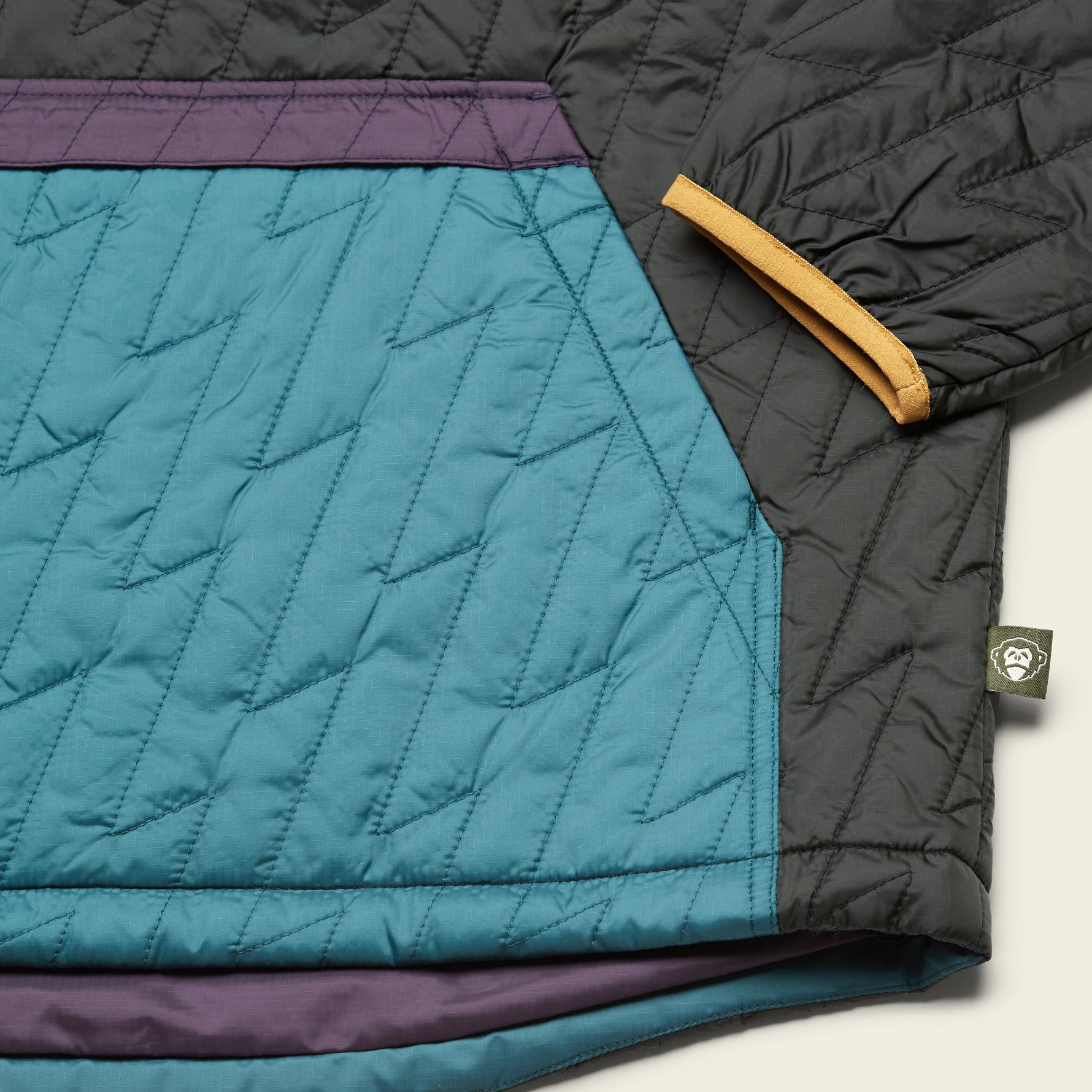 Voltage Quilted Pullover Black n Blue HOWLER BROTHERS