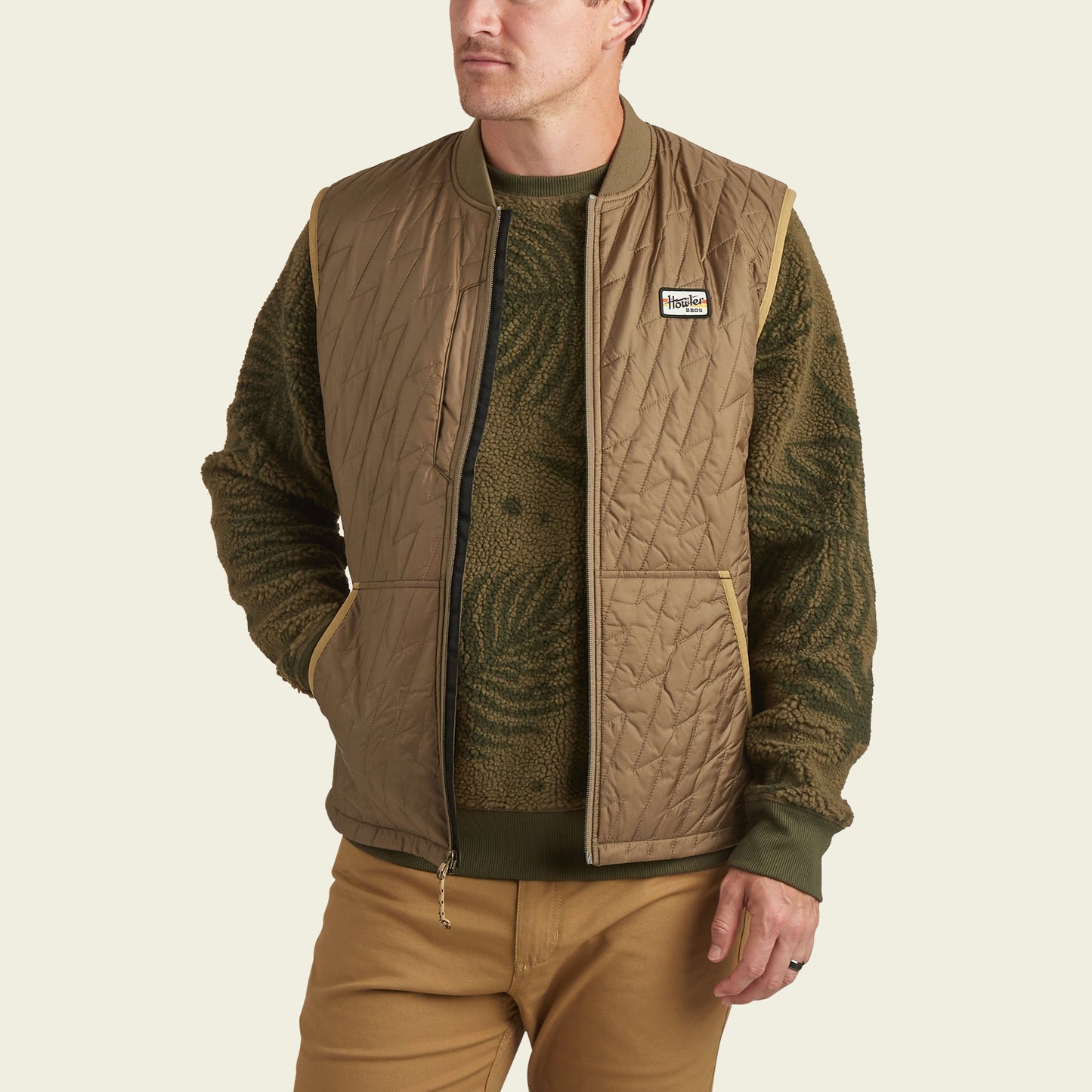 Voltage Quilted Vest - Capers