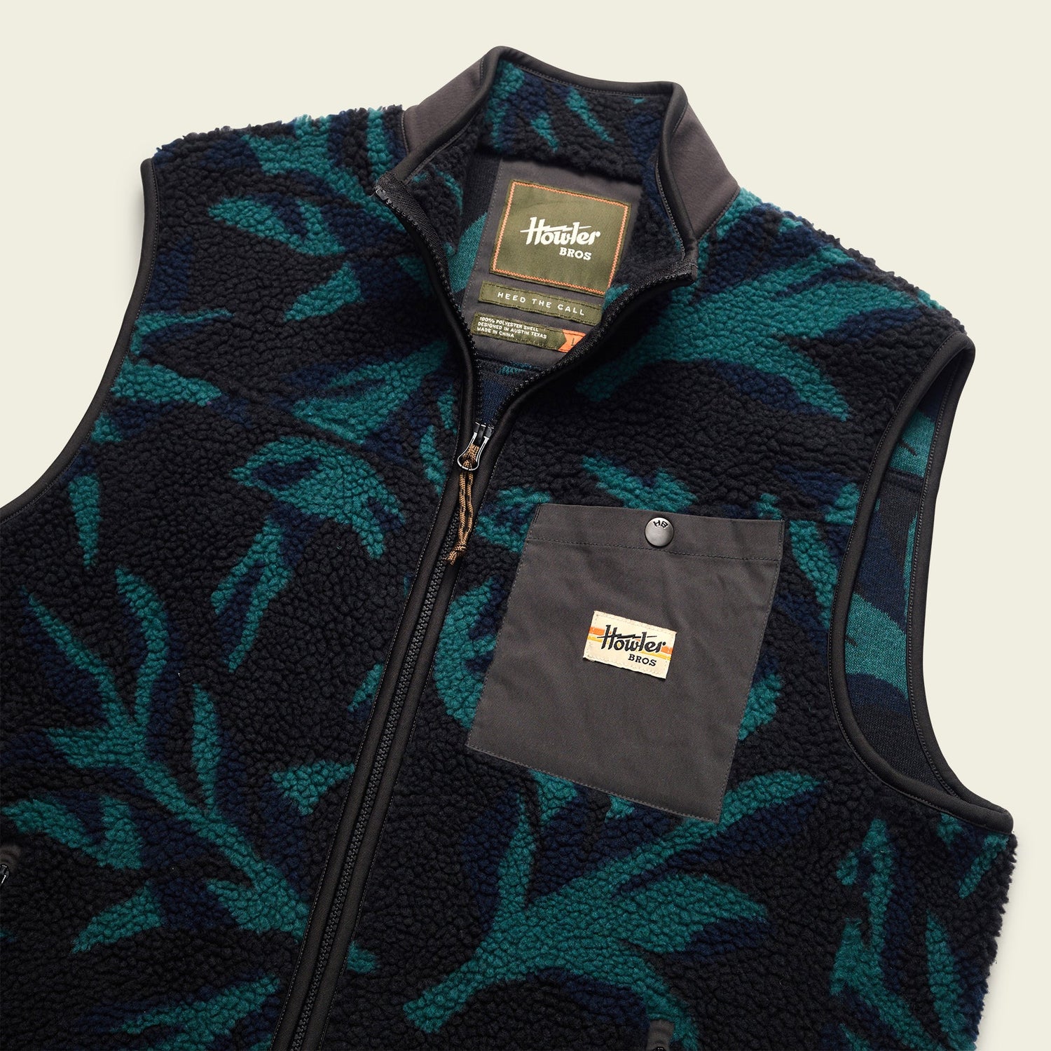 Chisos Fleece Vest - Forgotten Forest : Antique Black