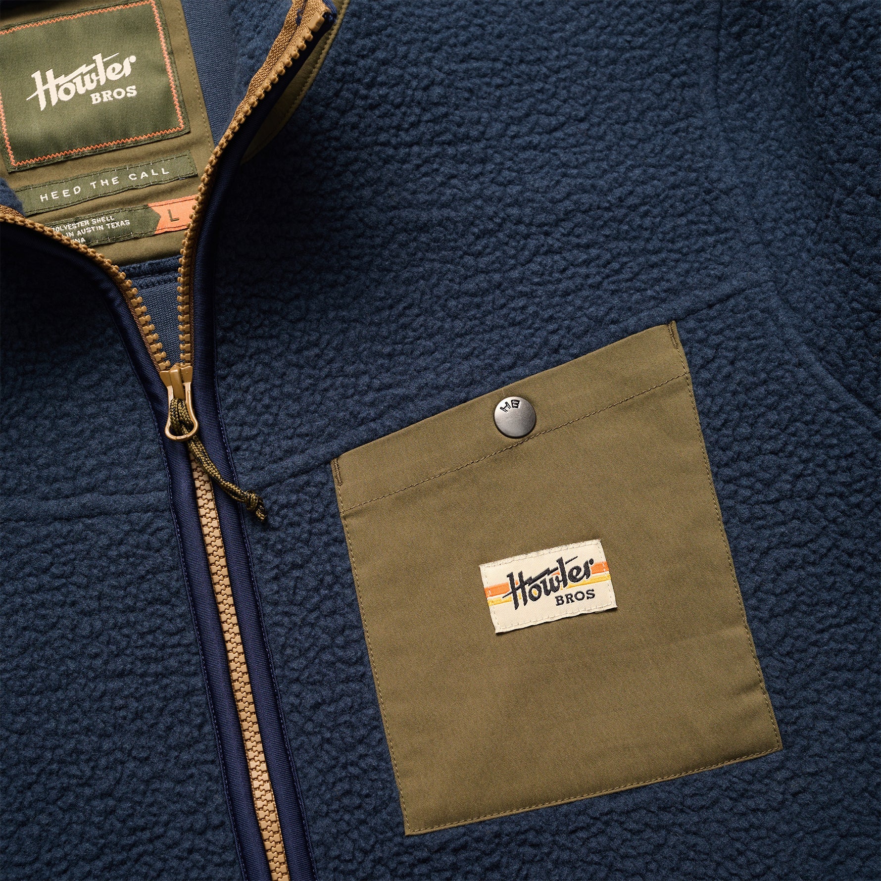 Chisos Fleece Jacket - Station Blue – HOWLER BROTHERS