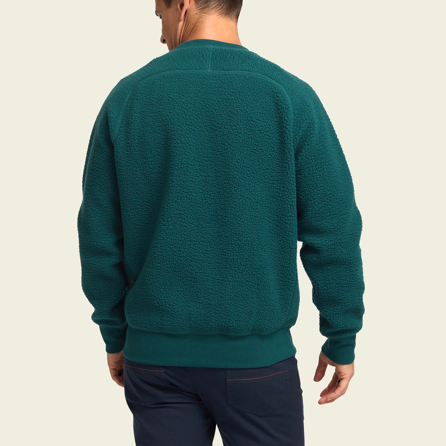 Eleos Fleece Crewneck - Pine Green