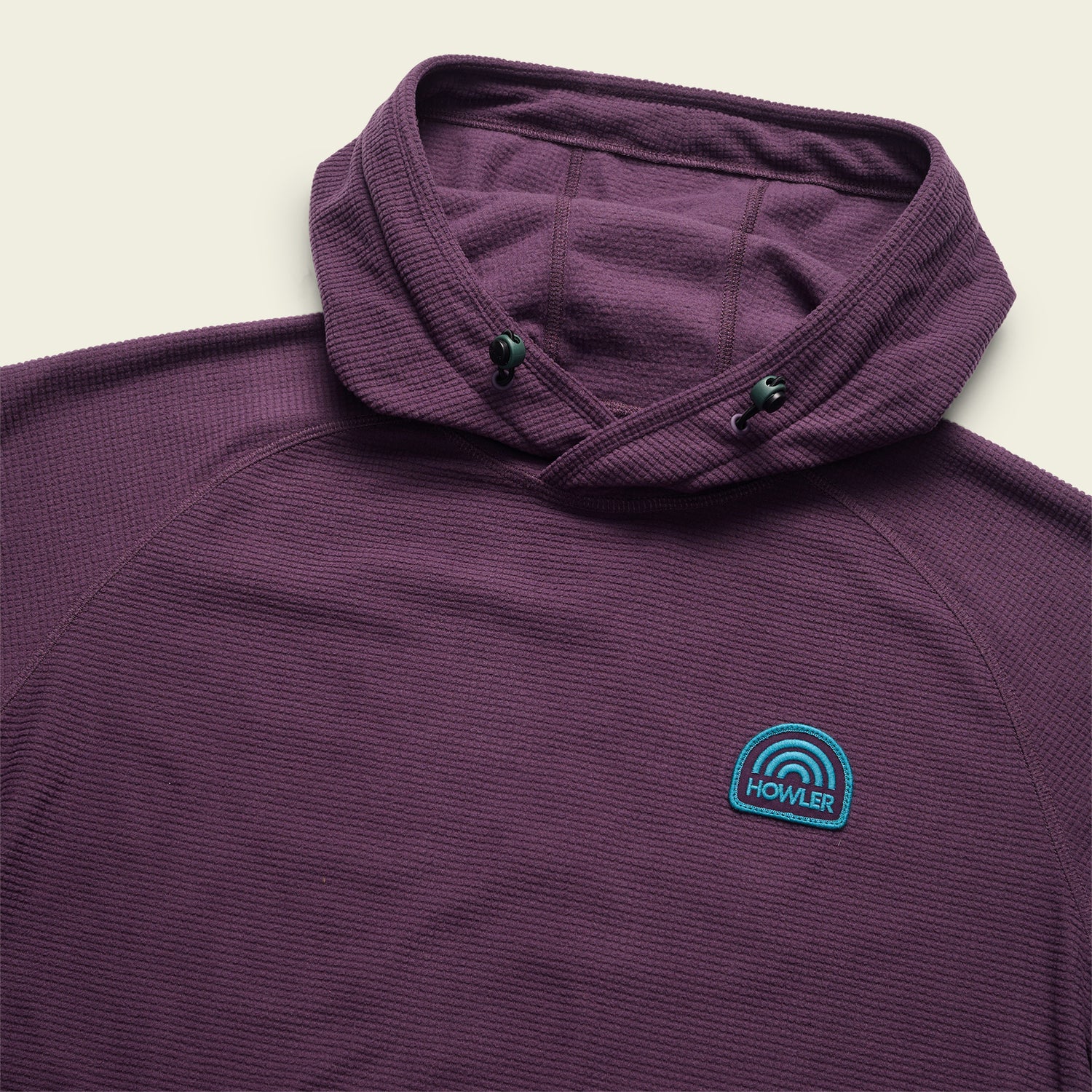 Palo Duro Grid Fleece Hoodie - Violet Night