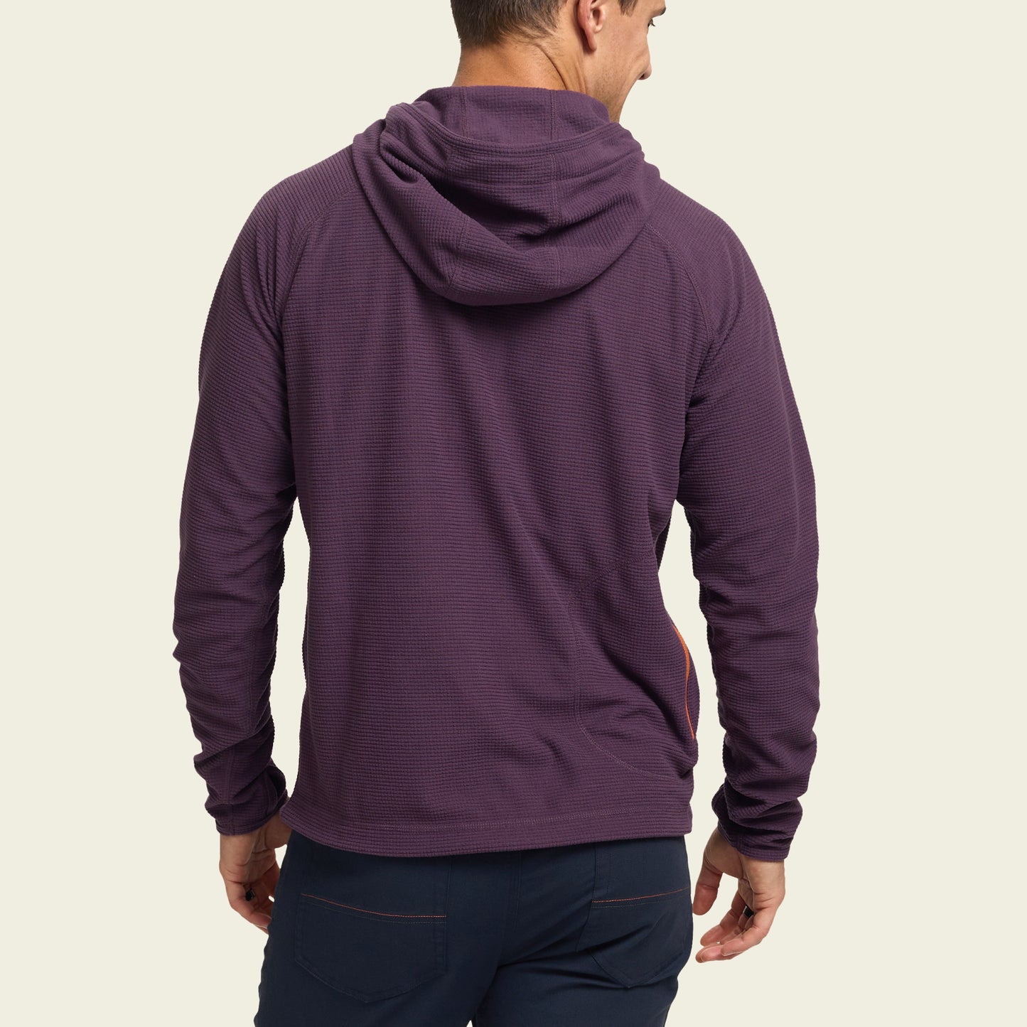 Palo Duro Grid Fleece Hoodie - Violet Night