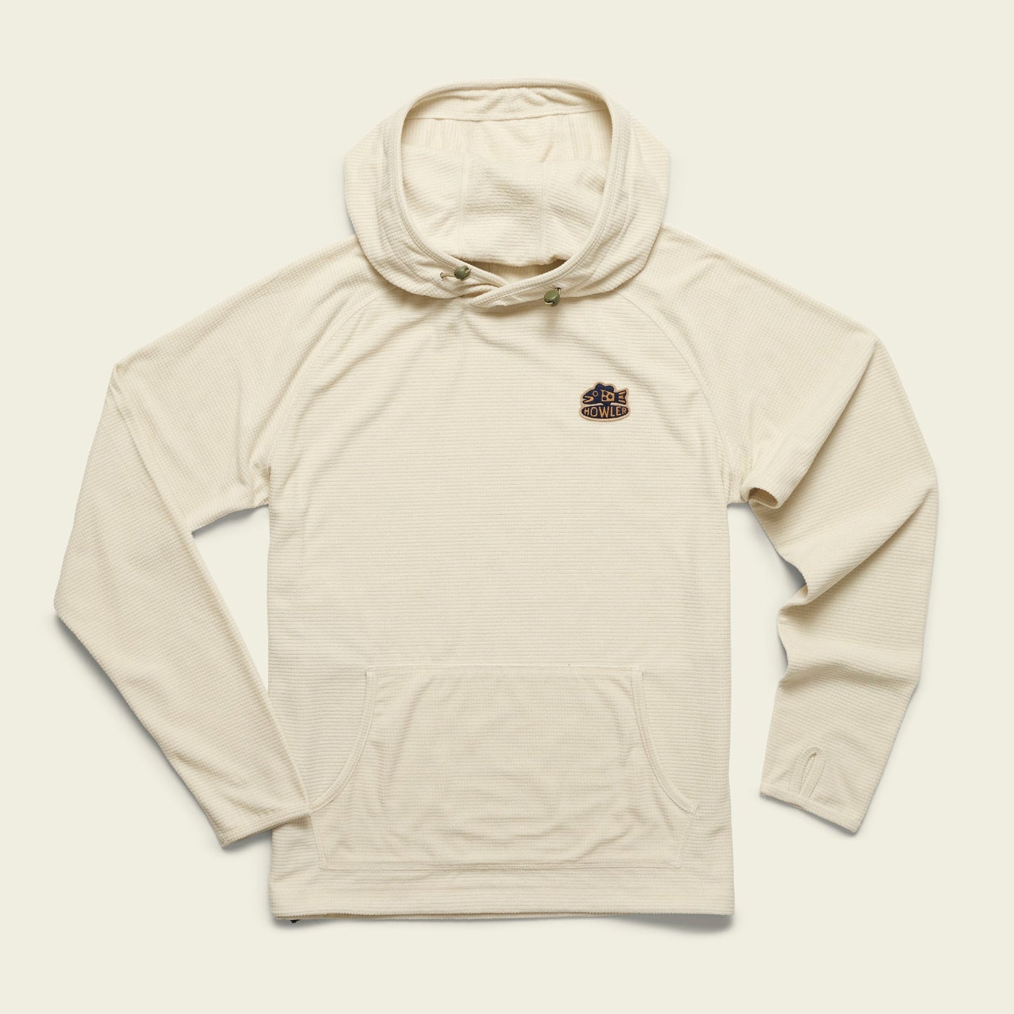 Palo Duro Grid Fleece Hoodie - Oatmeal