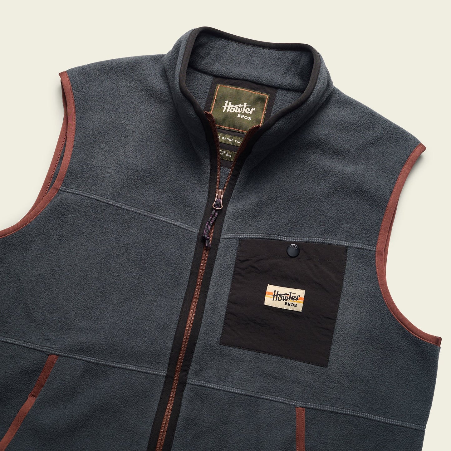 Free Range Fleece Vest - Fog