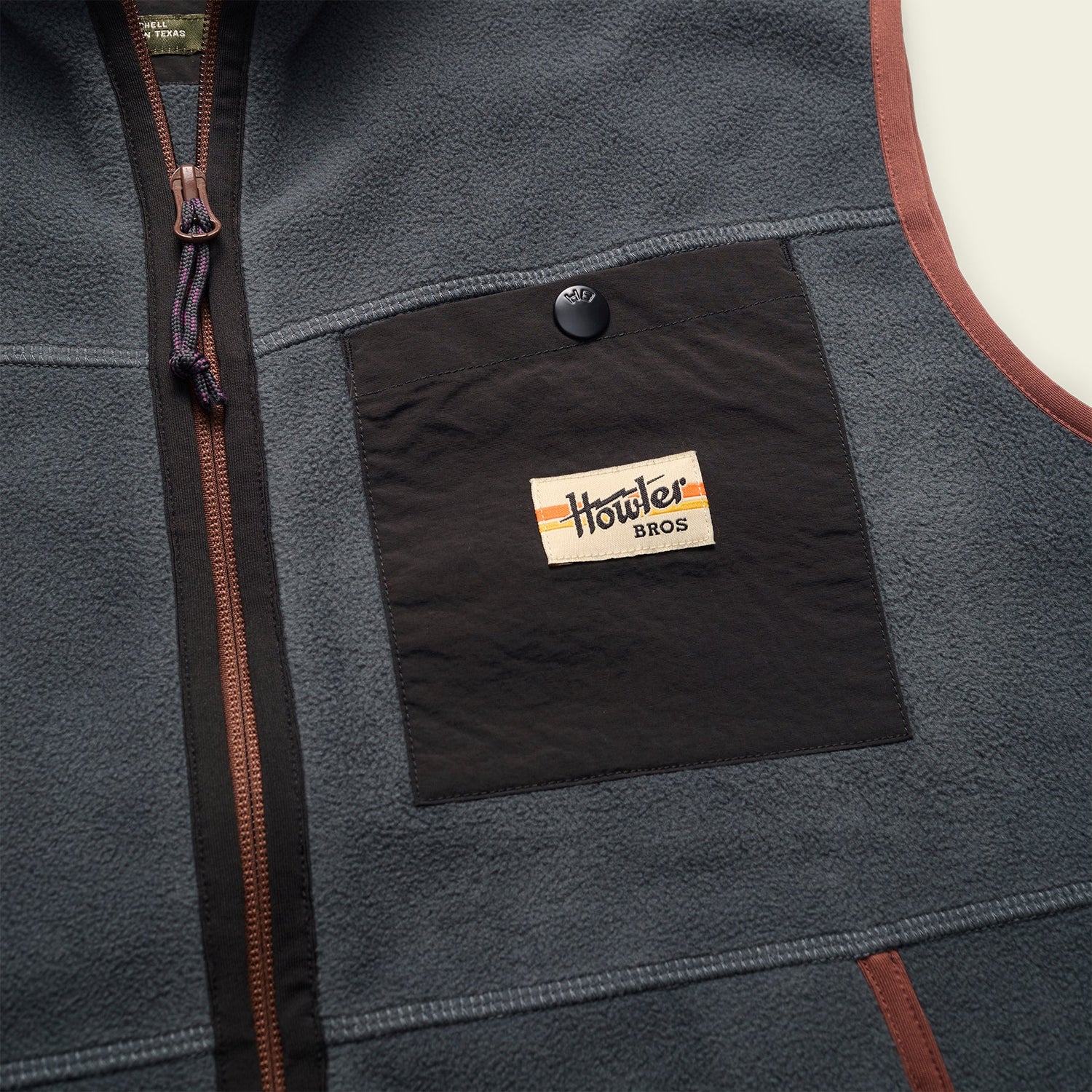 Free Range Fleece Vest - Fog