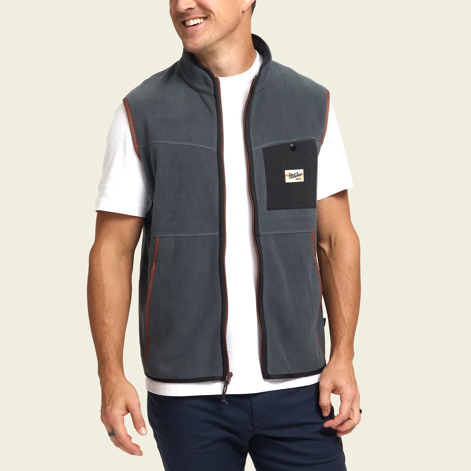 Free Range Fleece Vest - Fog