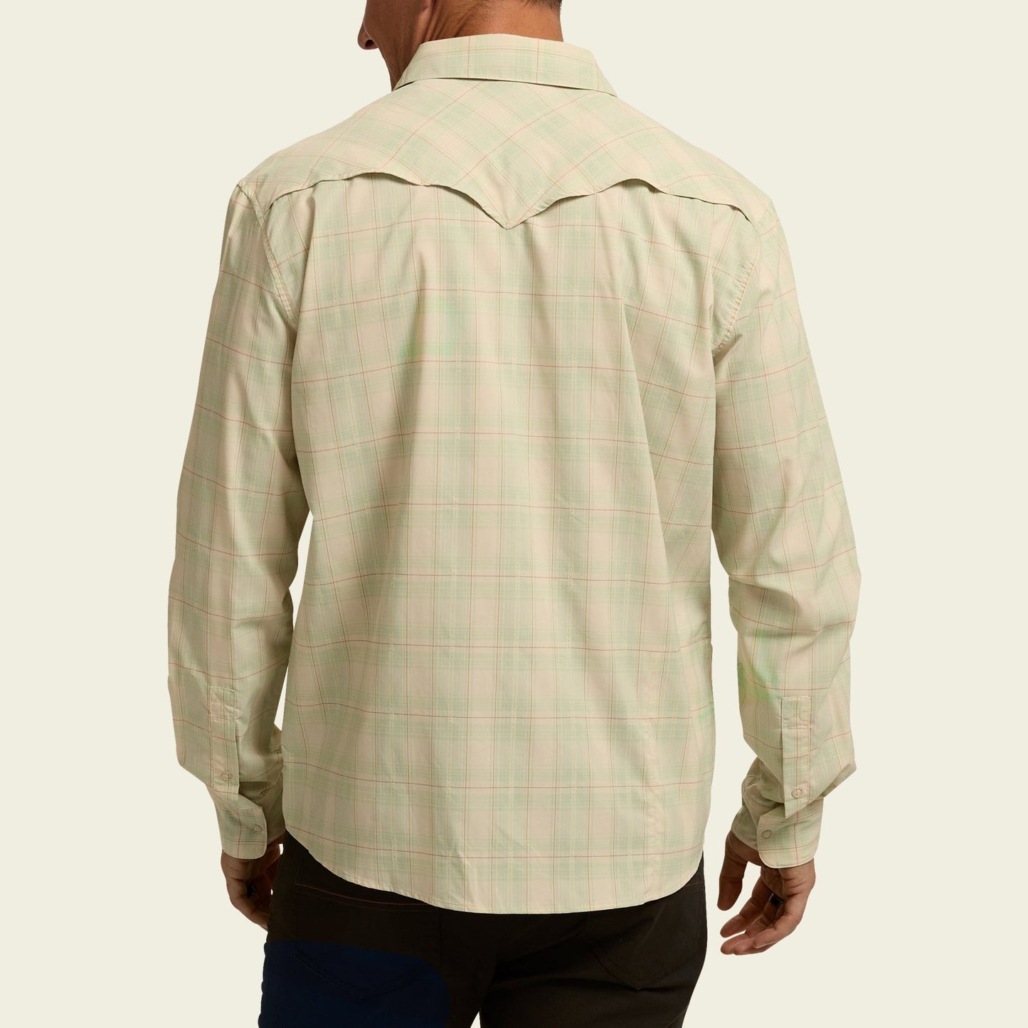 H Bar B Tech Longsleeve - Barrett Plaid : Mint