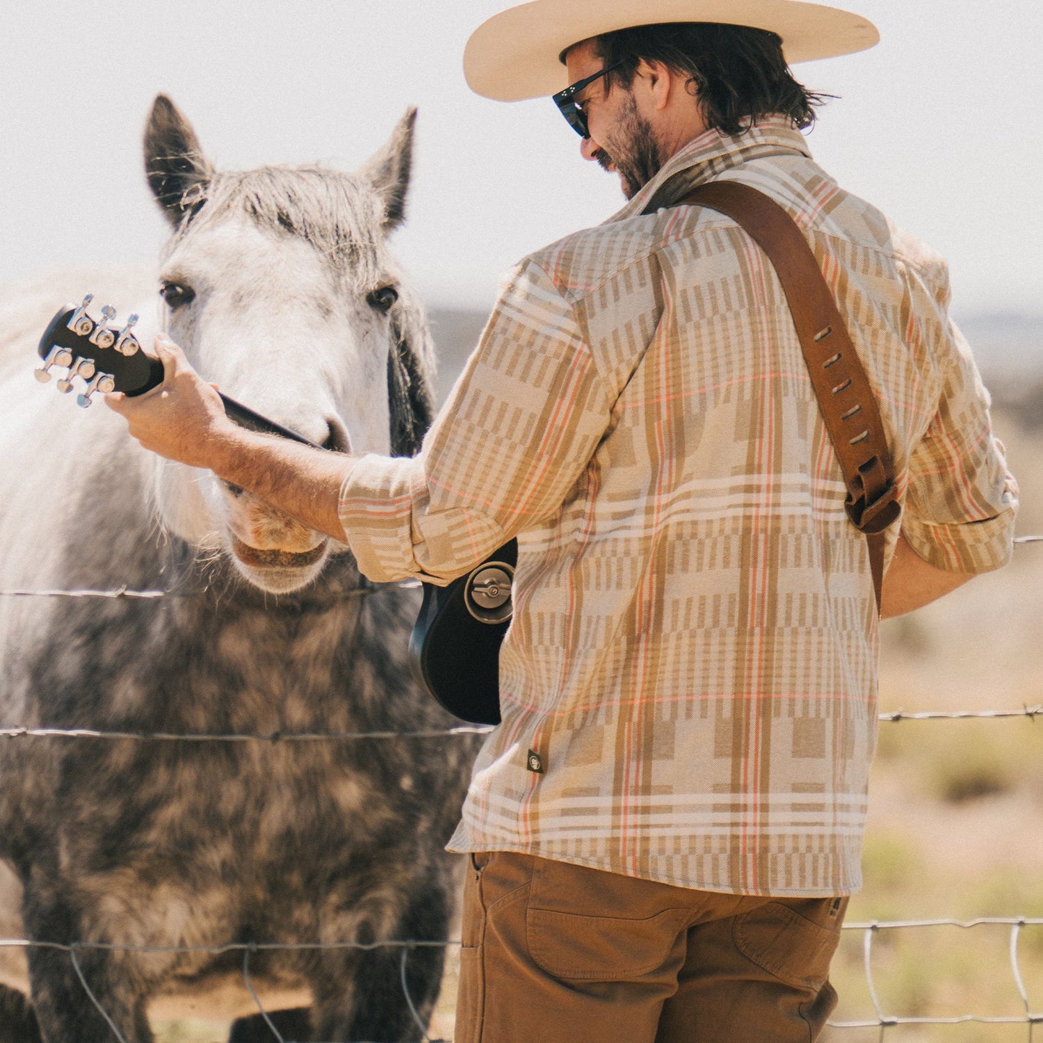 Harker's Flannel - Conor Plaid : Natural