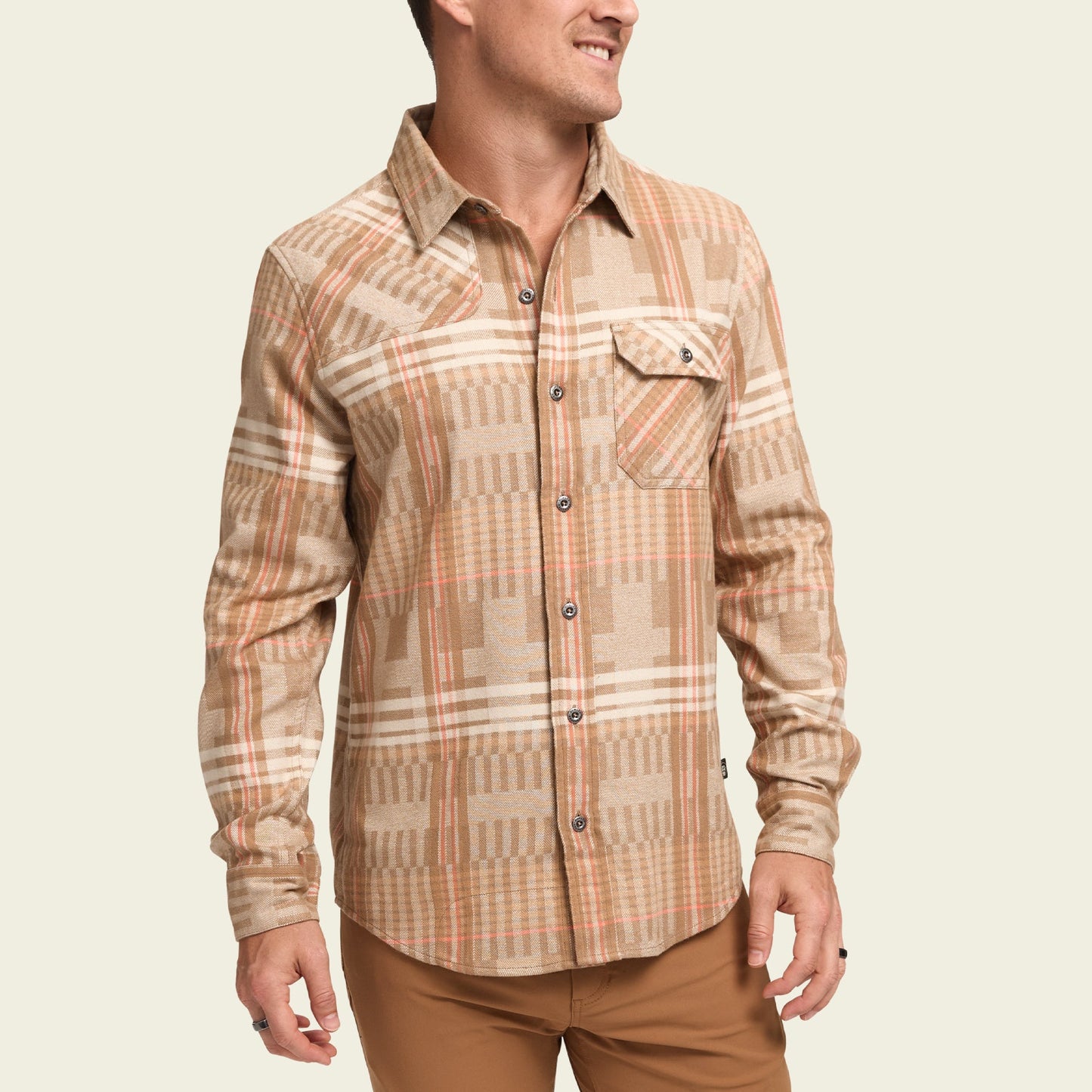 Harker's Flannel - Conor Plaid : Natural