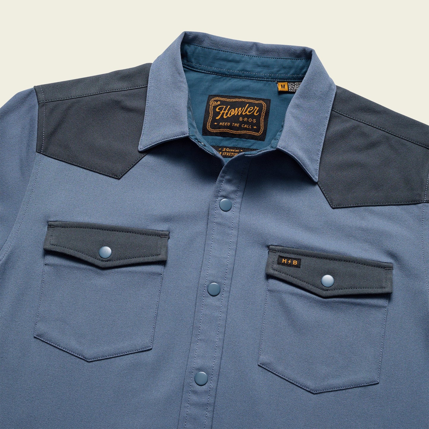 Stockman Stretch Snapshirt - Mirage Blue