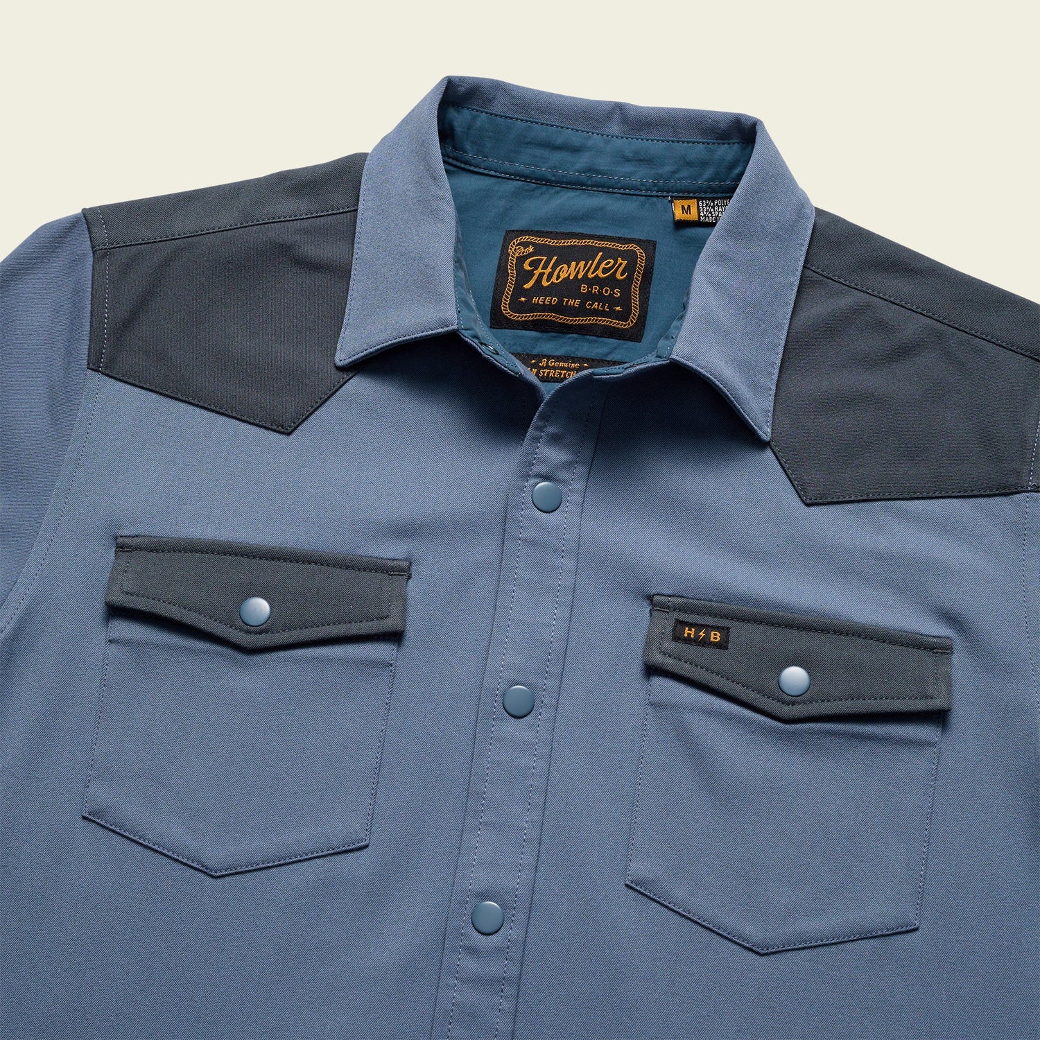 Stockman Stretch Snapshirt - Mirage Blue