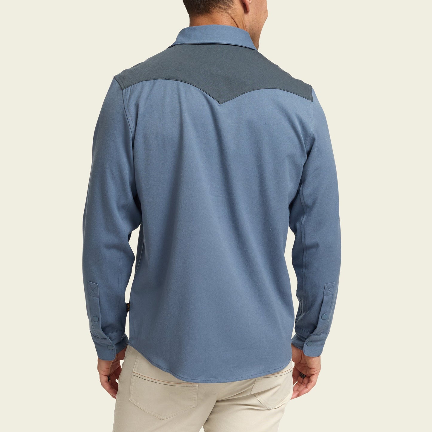 Stockman Stretch Snapshirt - Mirage Blue