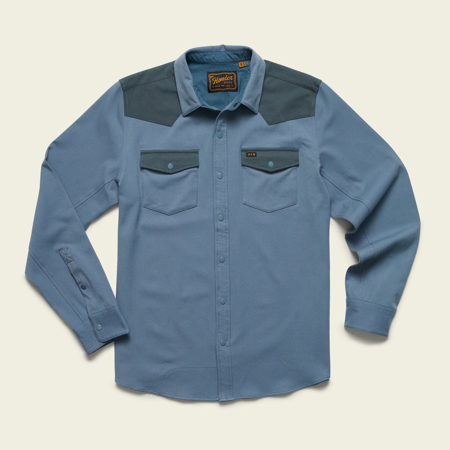 Stockman Stretch Snapshirt - Mirage Blue