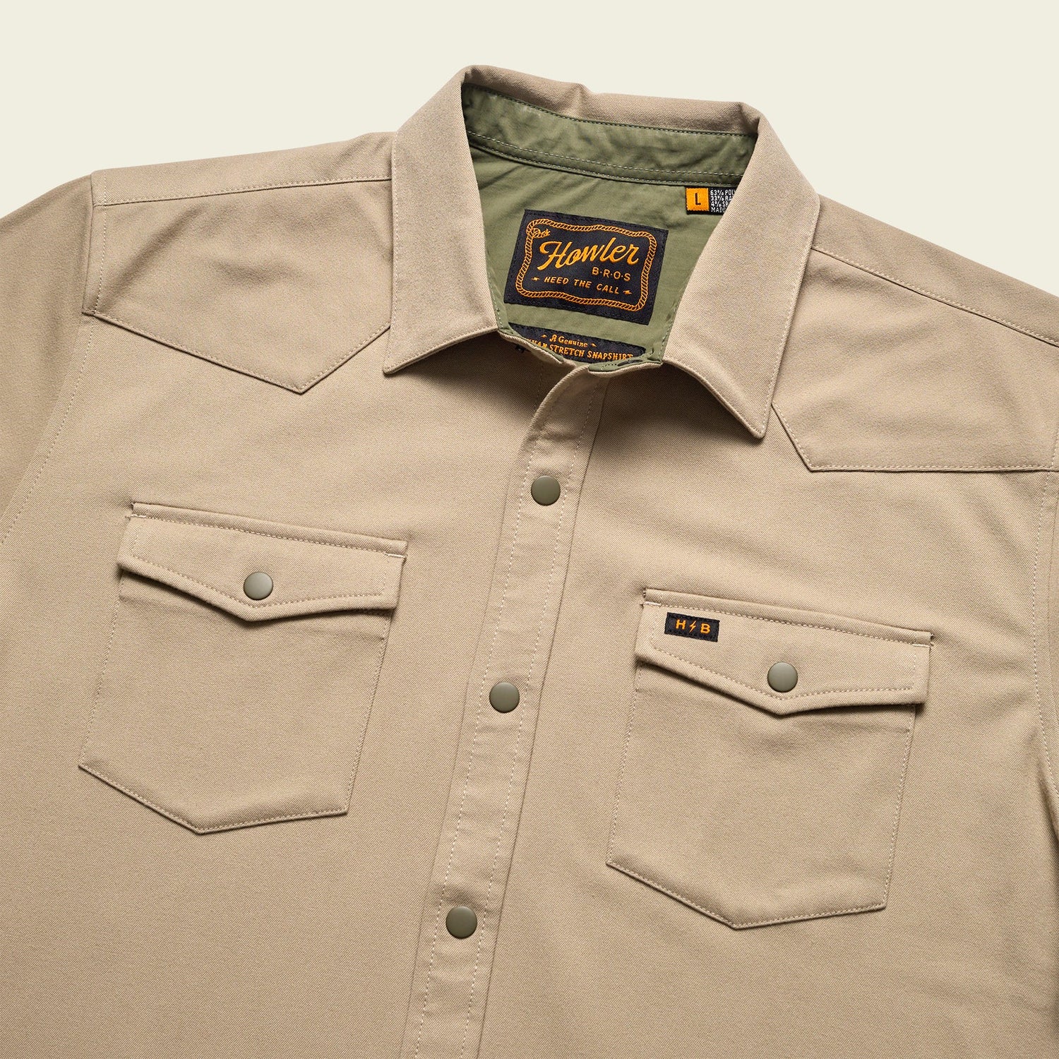 Stockman Stretch Snapshirt - Putty