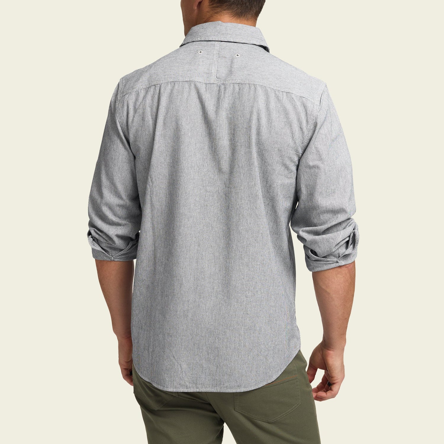Tallier Work Shirt - Hickory Stripe Chambray HOWLER BROTHERS Tallier Work Shirt - Hickory Stripe Chambray HOWLER BROTHERS