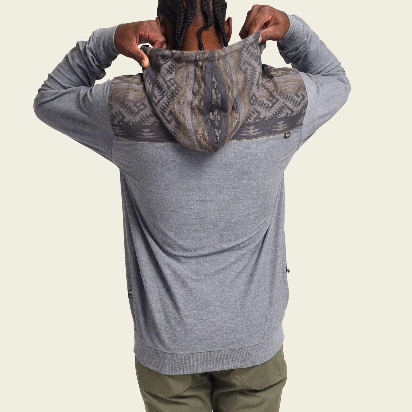 Shaman Hoodie - Deep Grey Heather / Herrador Jacquard