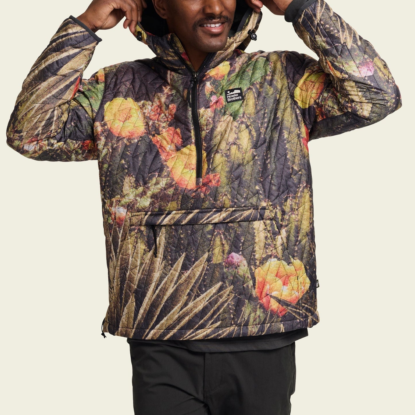 Voltage Quilted Pullover - Cactus Mob