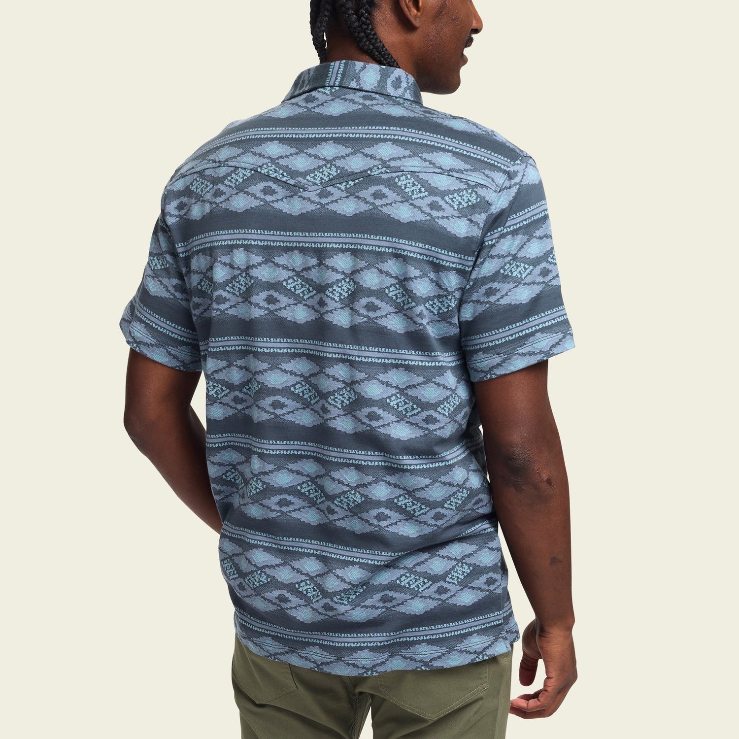 Ranchero Jacquard Polo - Zango Jacquard : Blue Shimmer