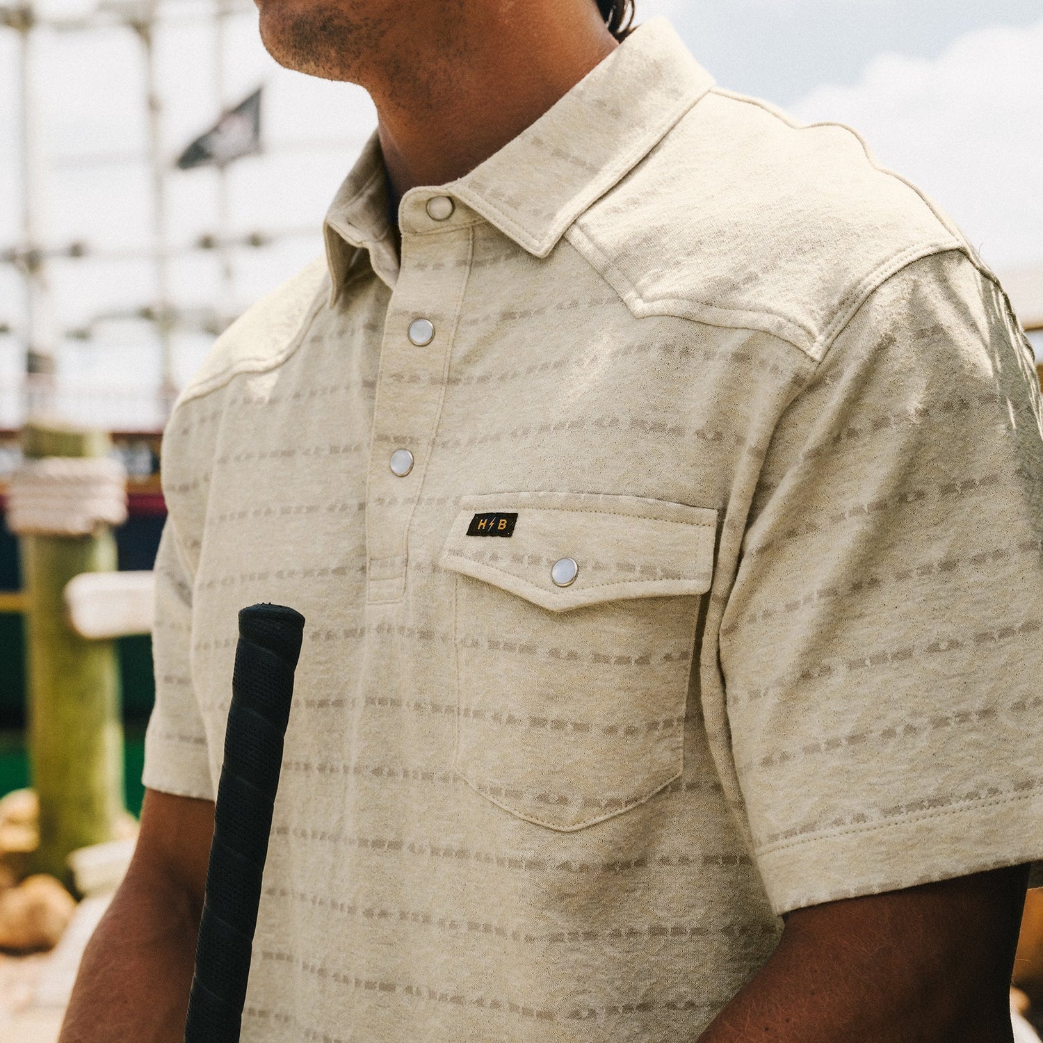 Ranchero Jacquard Polo - Chiba Jacquard : Creme